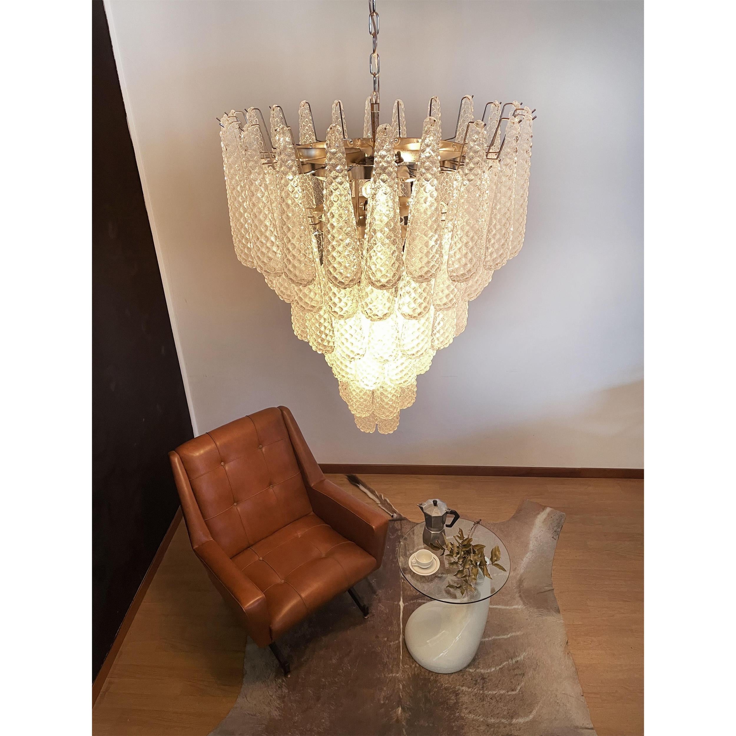 Inset Premium Drop Murano Metal Glass Chandelier - Letslighting