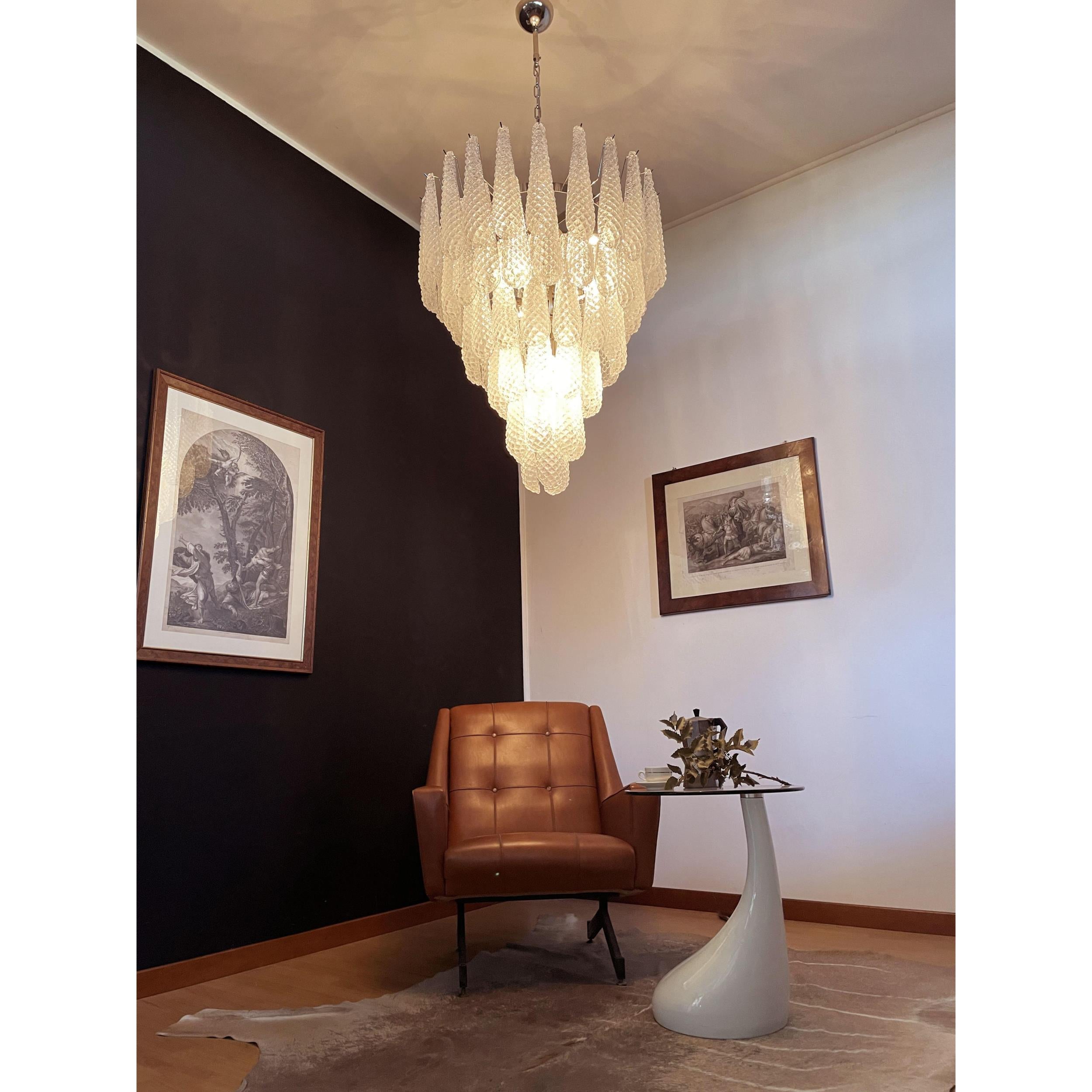 Inset Premium Drop Murano Metal Glass Chandelier - Letslighting