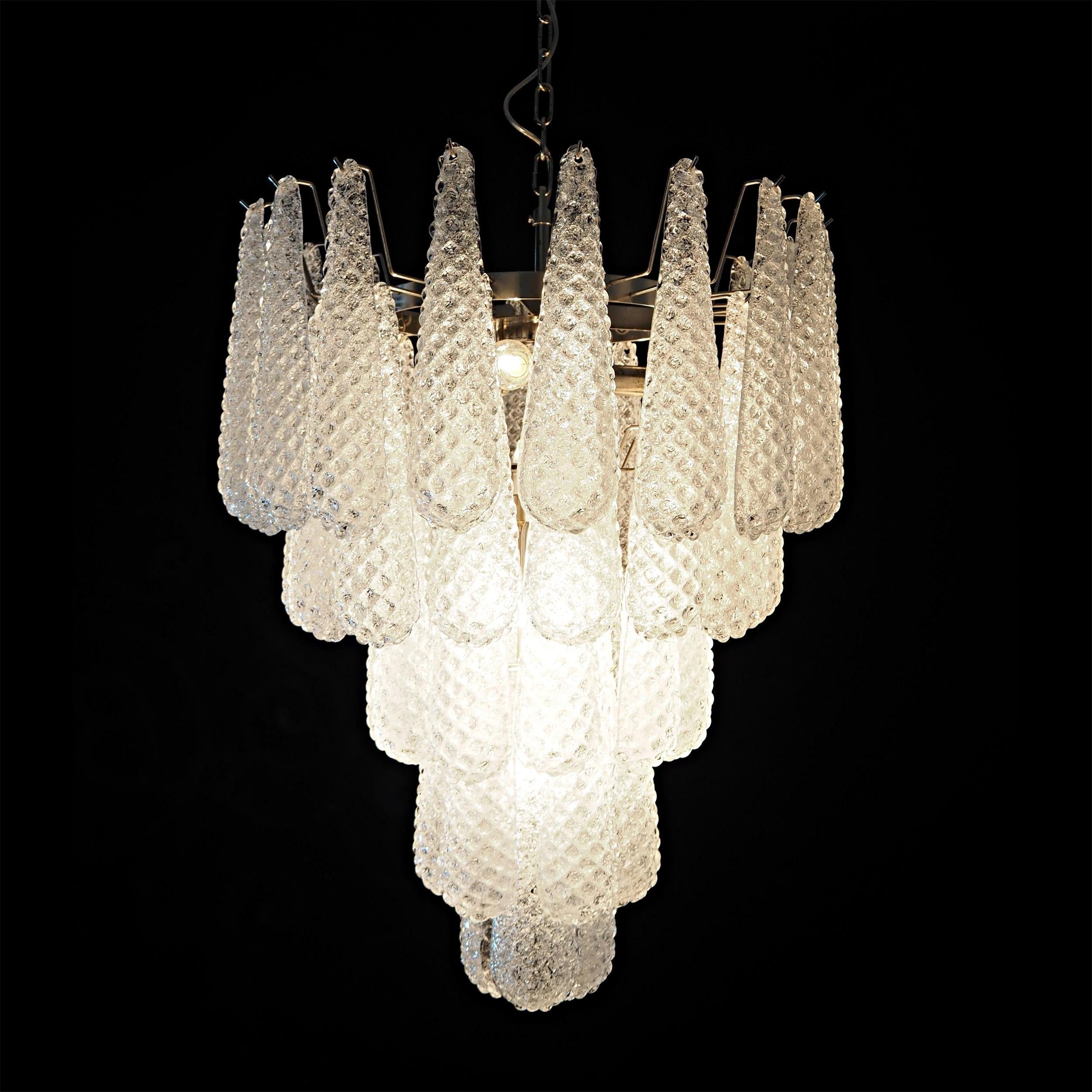 Inset Premium Drop Murano Metal Glass Chandelier - Letslighting