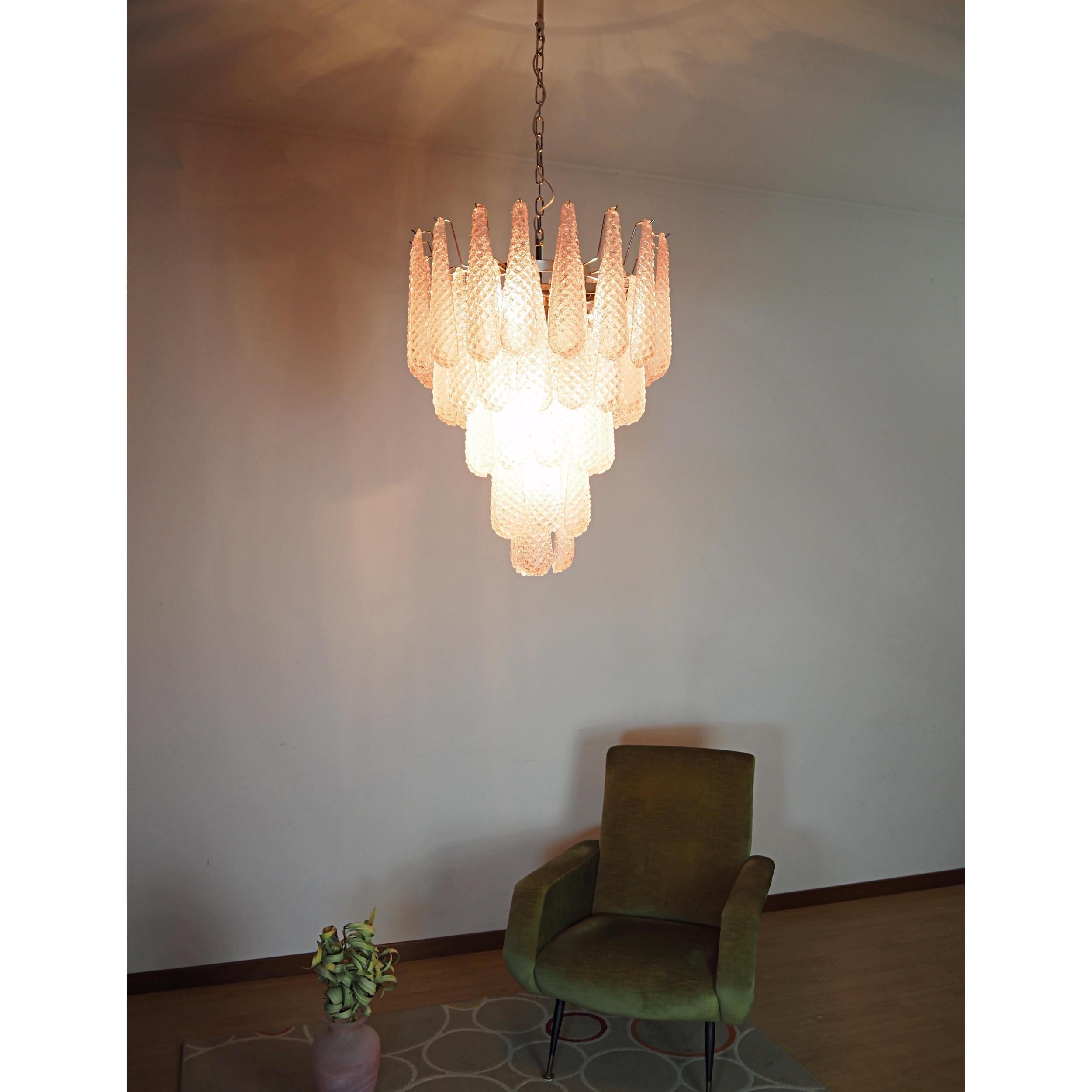 Inset Premium Drop Murano Metal Glass Chandelier - Letslighting