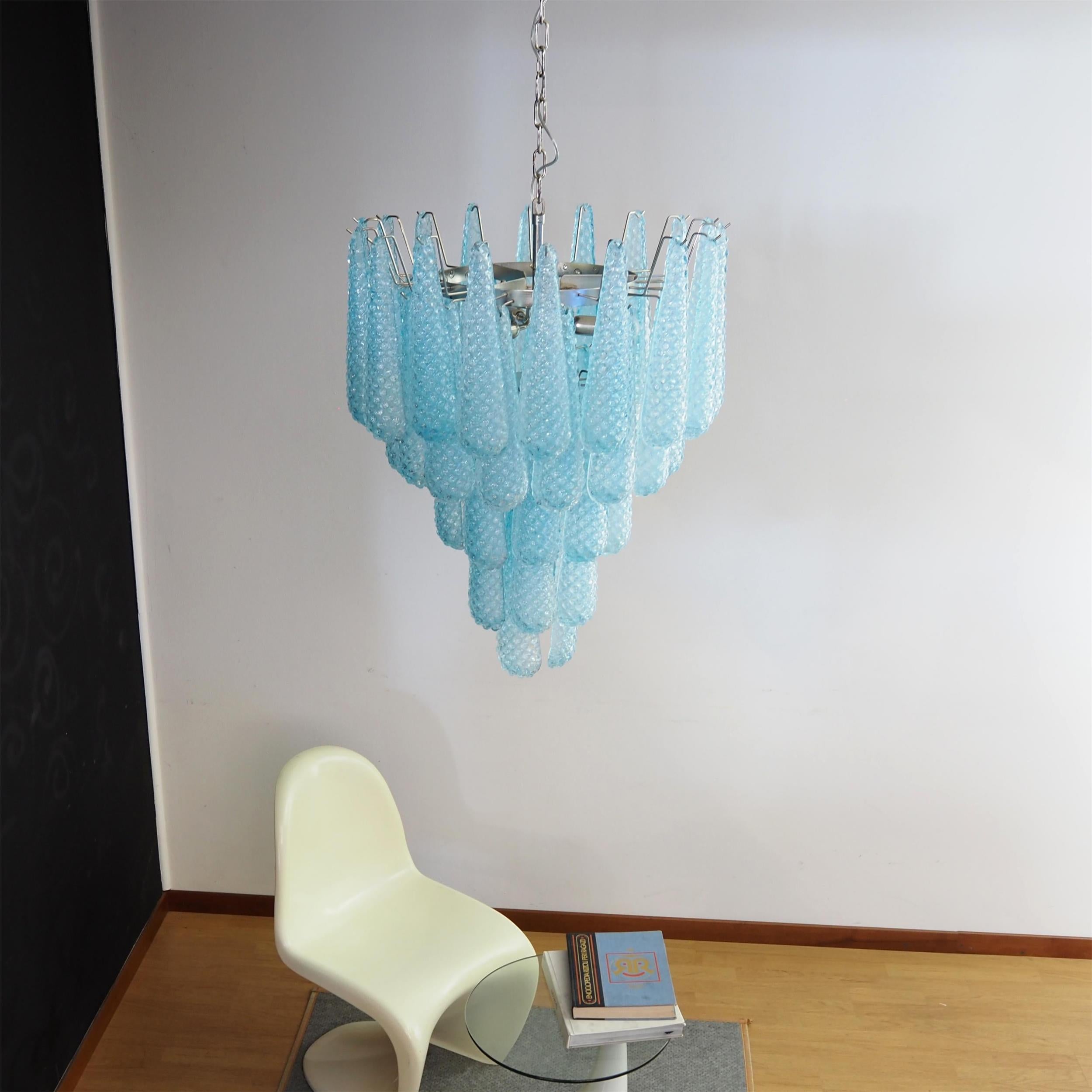Inset Premium Drop Murano Metal Glass Chandelier - Letslighting