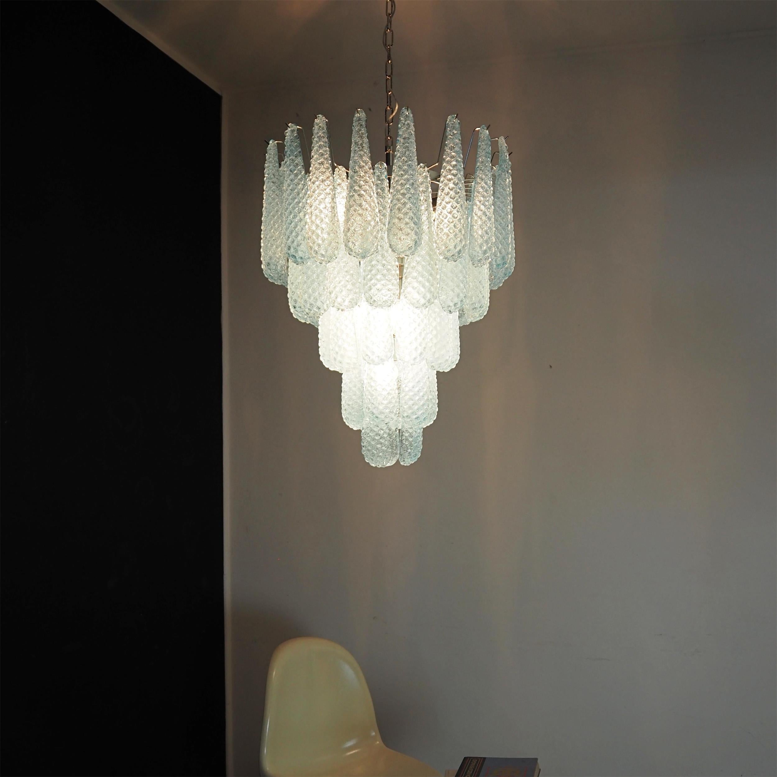 Inset Premium Drop Murano Metal Glass Chandelier - Letslighting