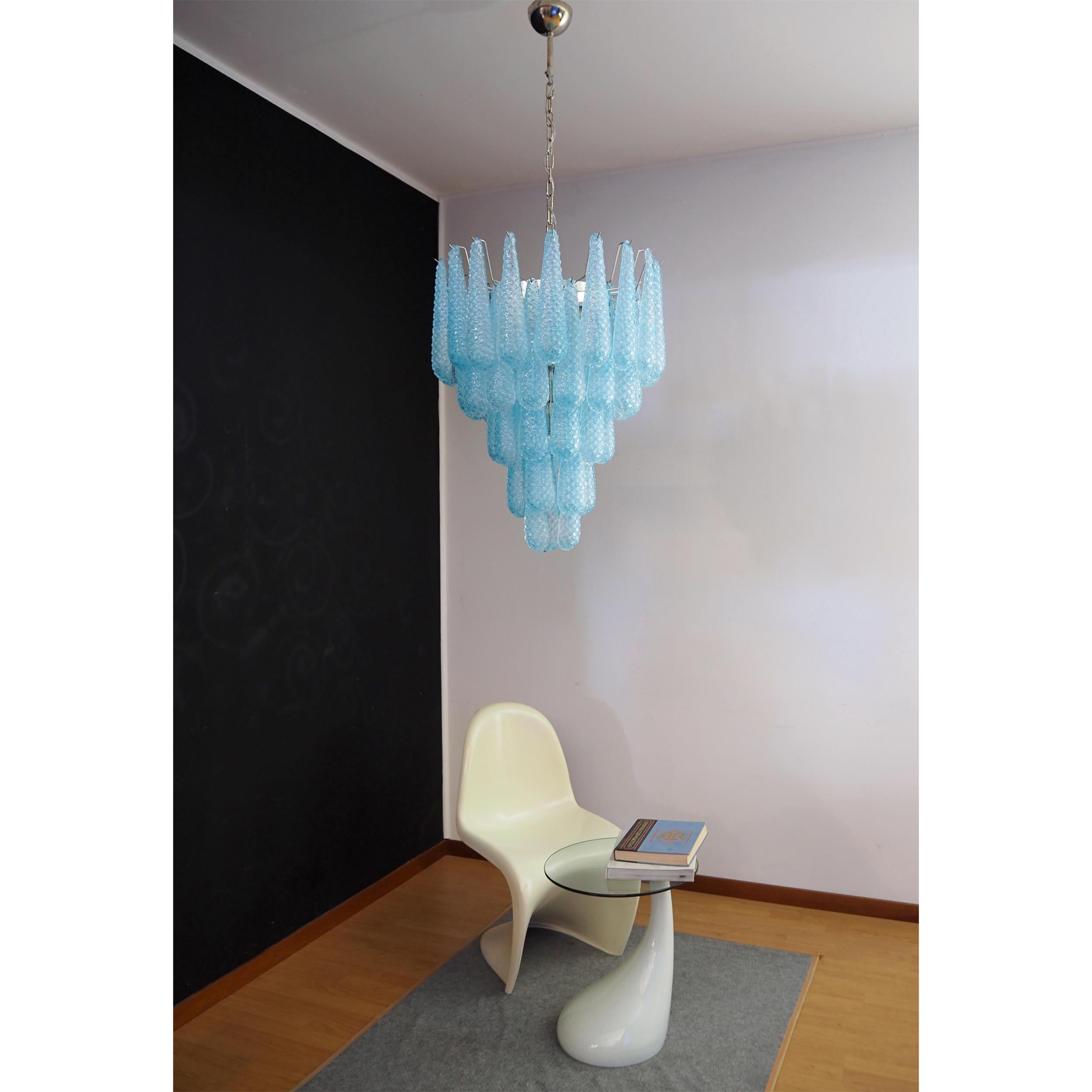 Inset Premium Drop Murano Metal Glass Chandelier - Letslighting