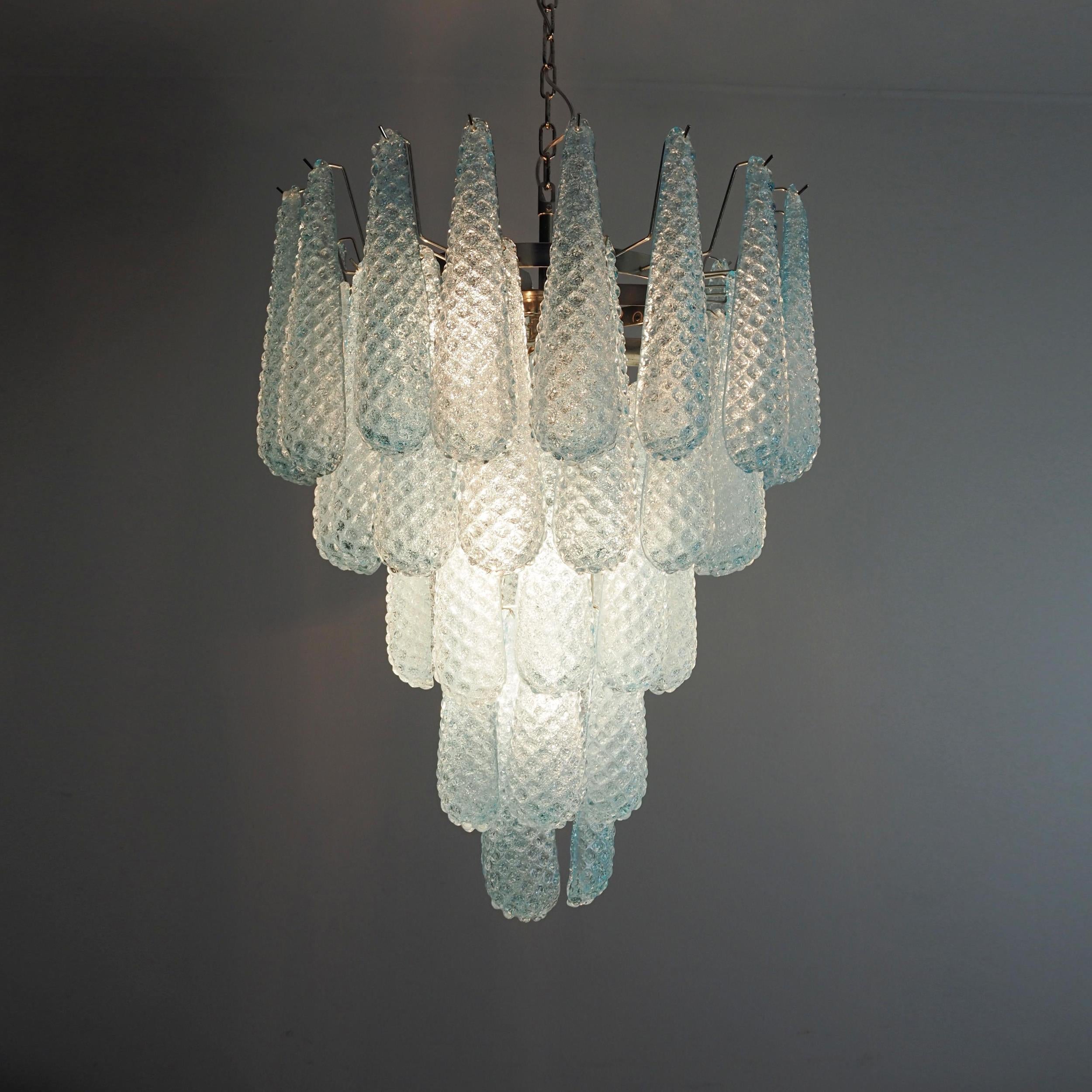 Inset Premium Drop Murano Metal Glass Chandelier - Letslighting