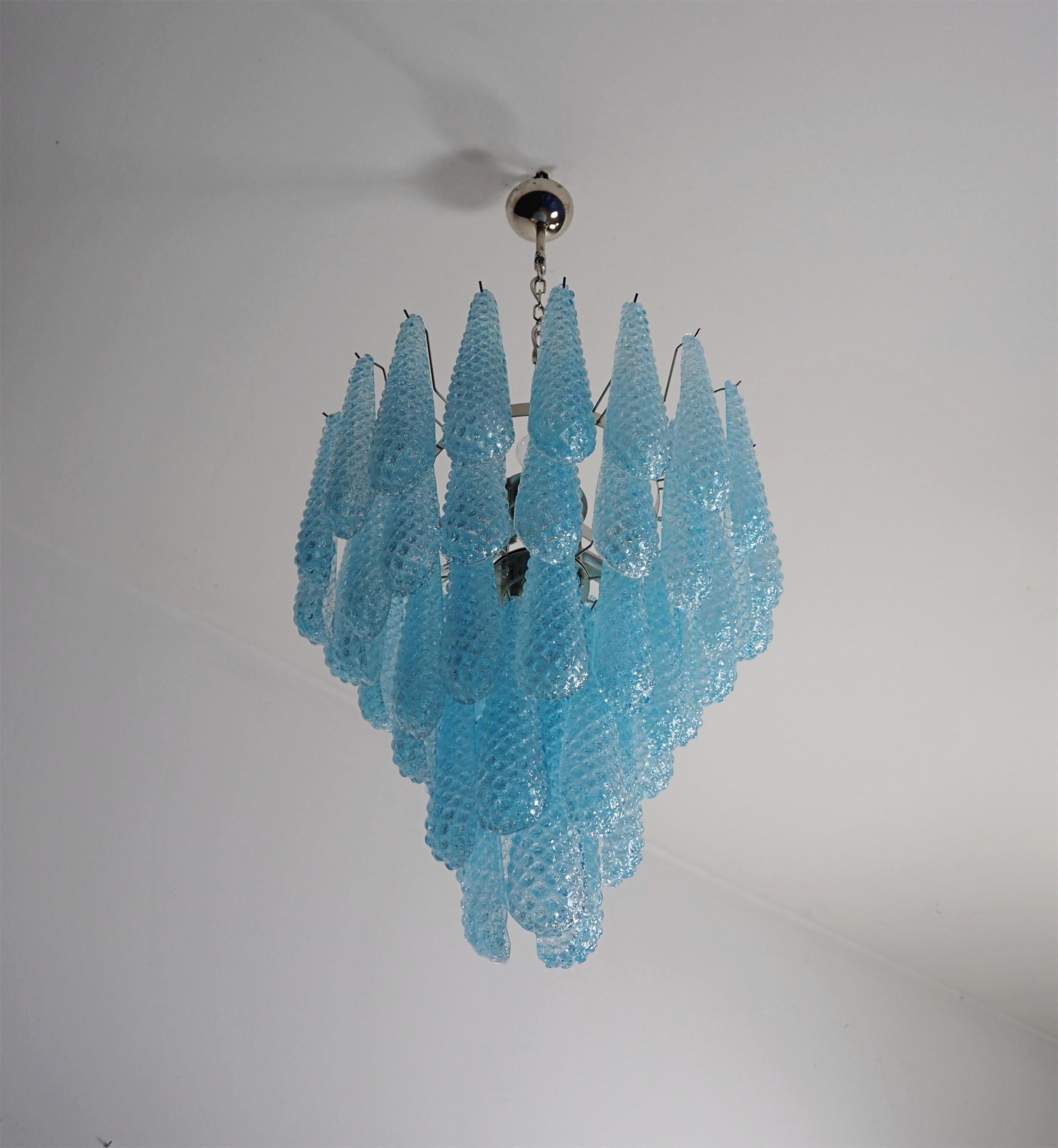 Inset Premium Drop Murano Metal Glass Chandelier - Letslighting