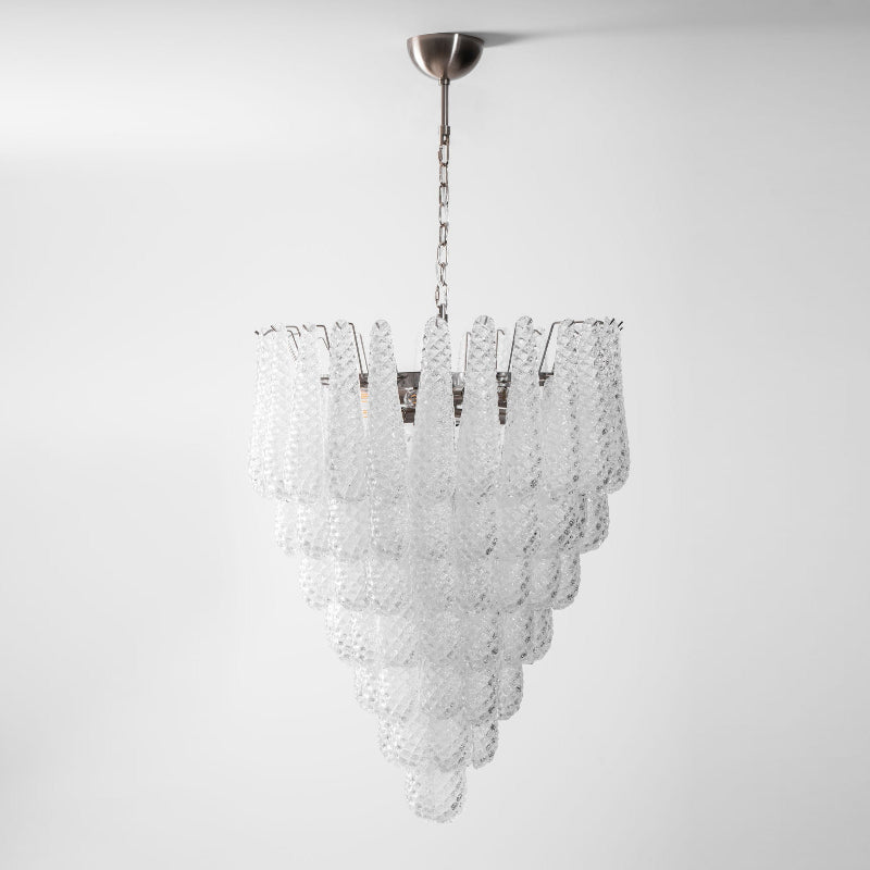 Inset Premium Drop Murano Metal Glass Chandelier - Letslighting
