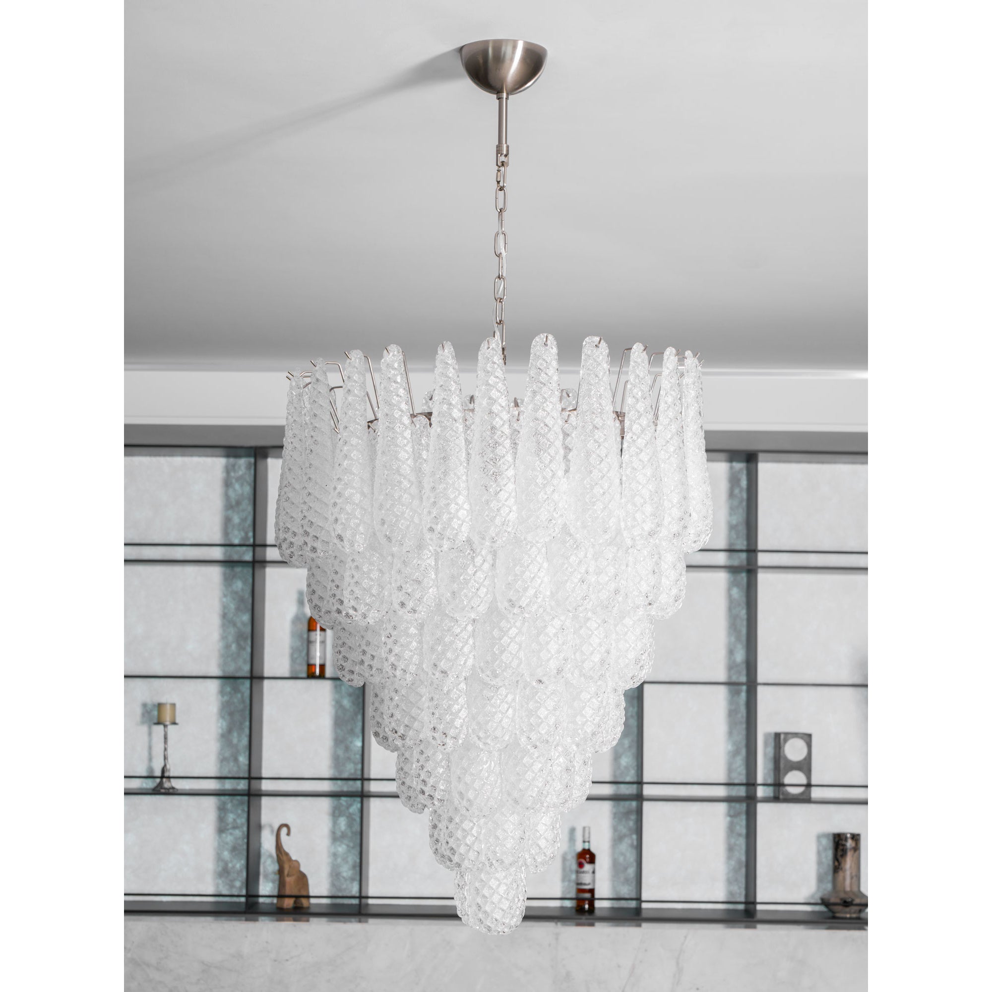 Inset Premium Drop Murano Metal Glass Chandelier - Letslighting