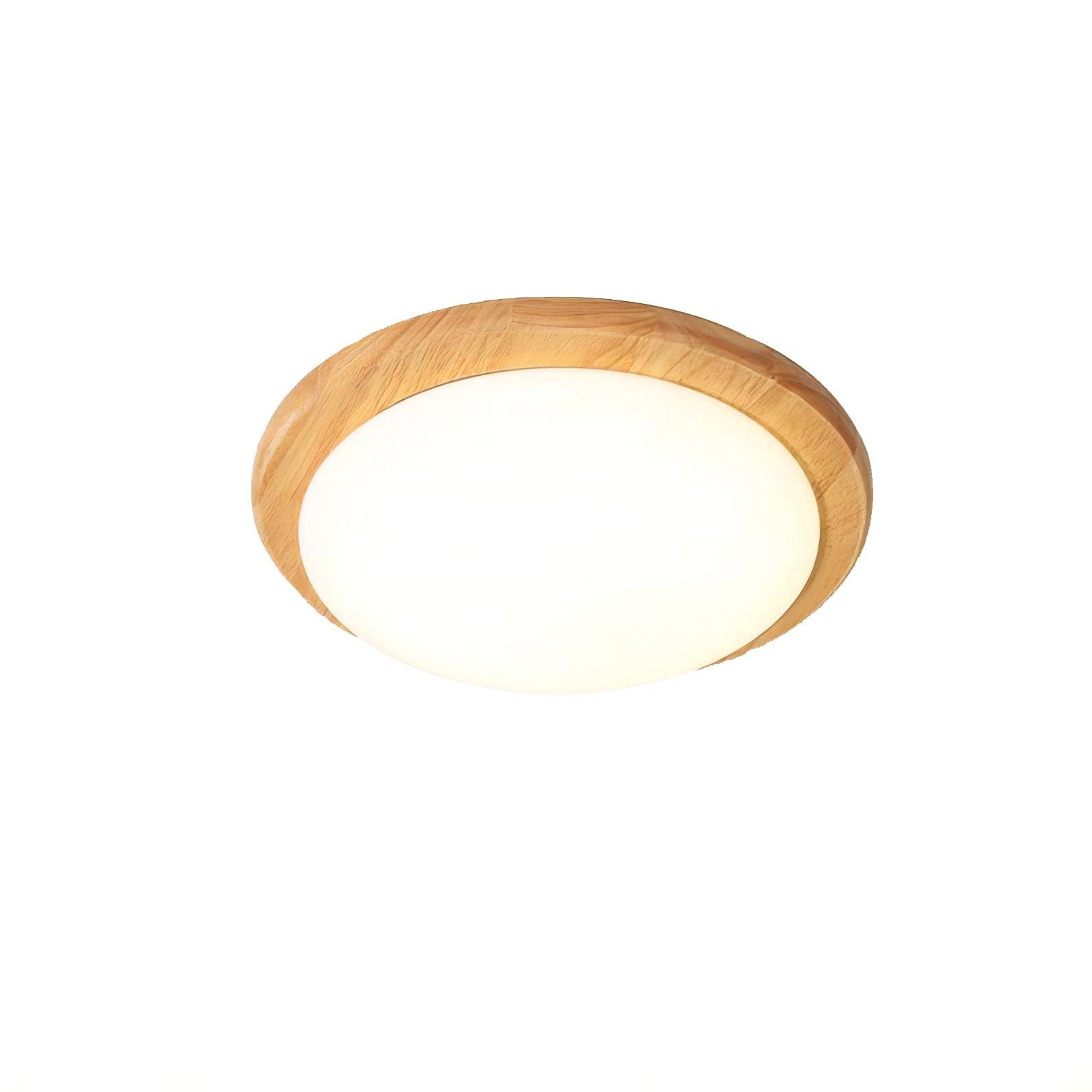 Myshae Modern Minimalistisch Trommel Holz Deckenleuchte-Letslighting