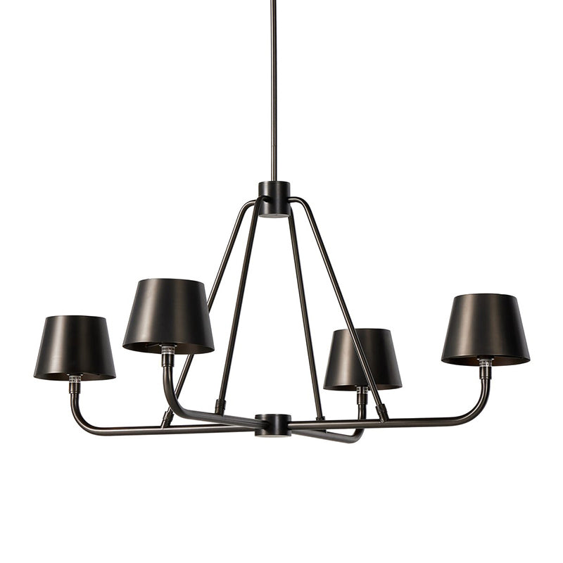 Nook Industrieller Vintage Kronleuchter aus Messing-Letslighting