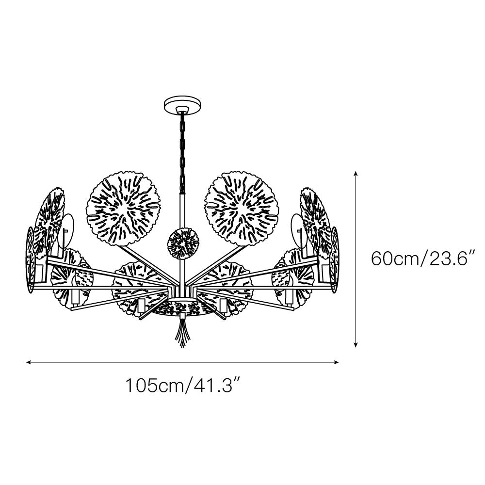 Orb Luxus-Kronleuchter aus Messing-Letslighting