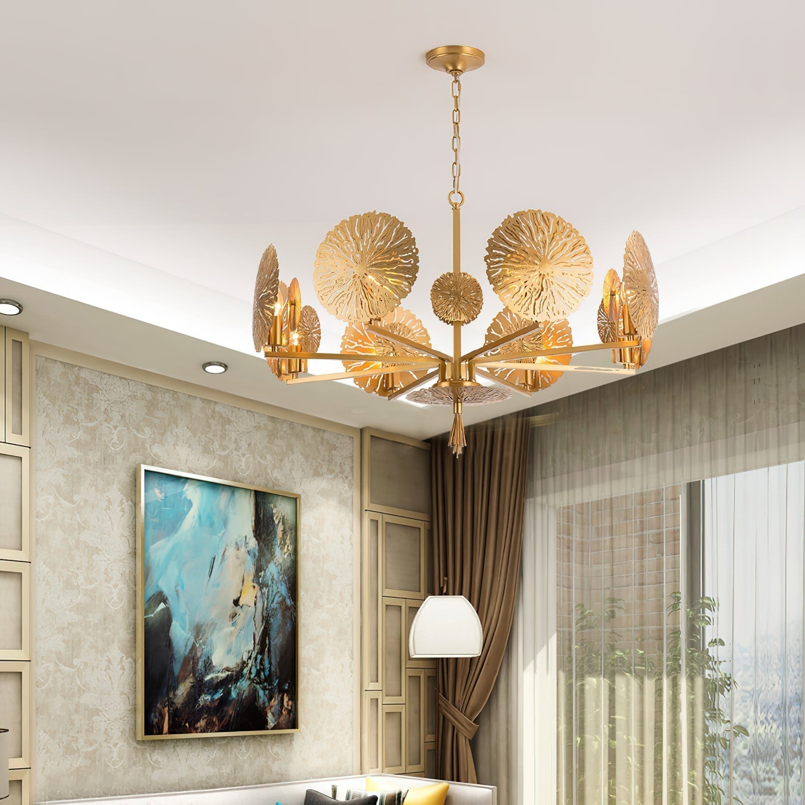 Orb Luxus-Kronleuchter aus Messing-Letslighting