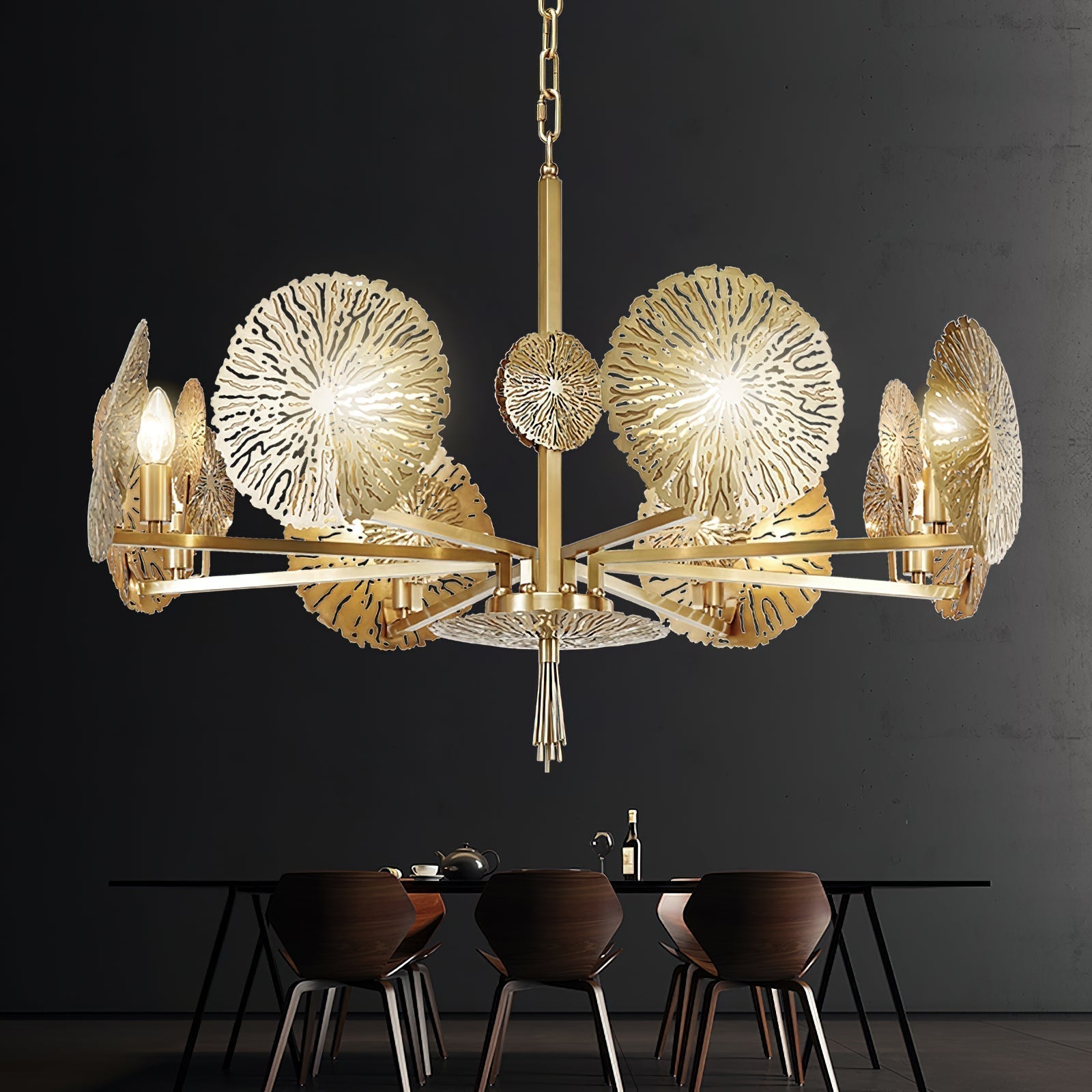 Orb Luxus-Kronleuchter aus Messing-Letslighting