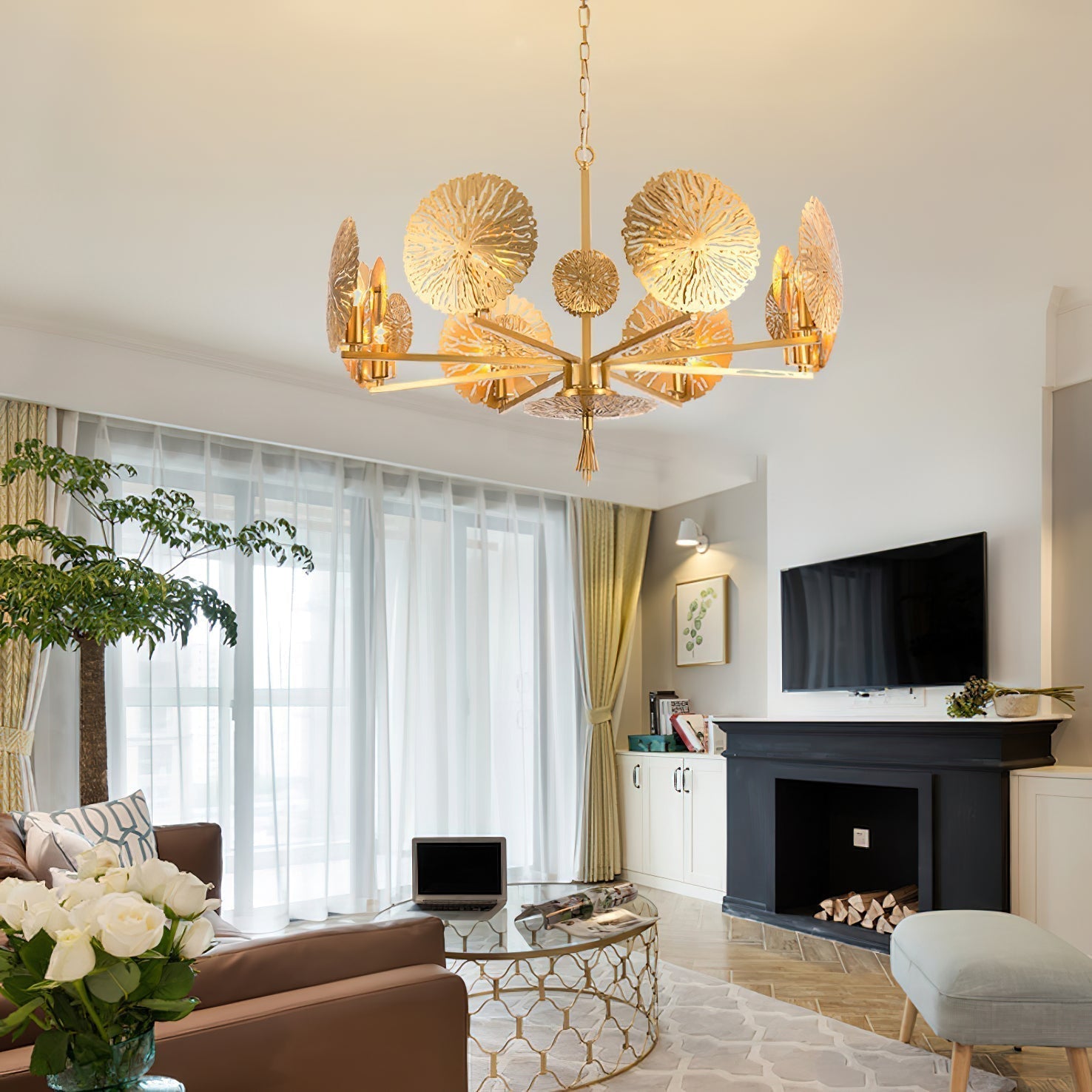 Orb Luxus-Kronleuchter aus Messing-Letslighting