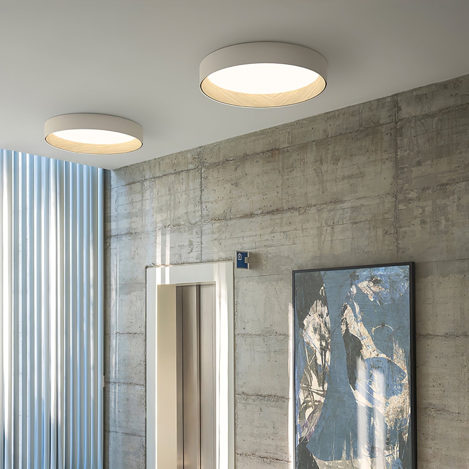 Caraeara Modern Minimalistisch Rund Deckenleuchte-Letslighting