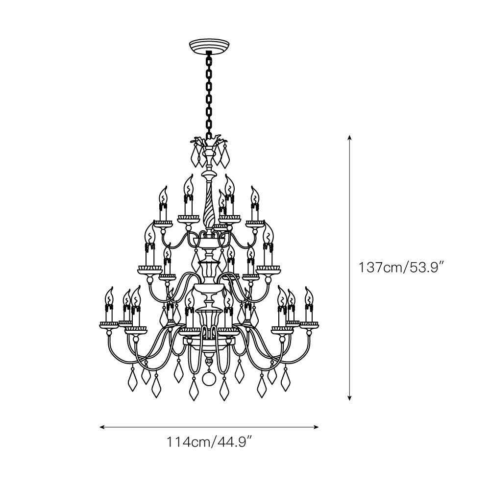 Urn Postmodern Luxury Old Gold Metal Chandelier - Letslighting