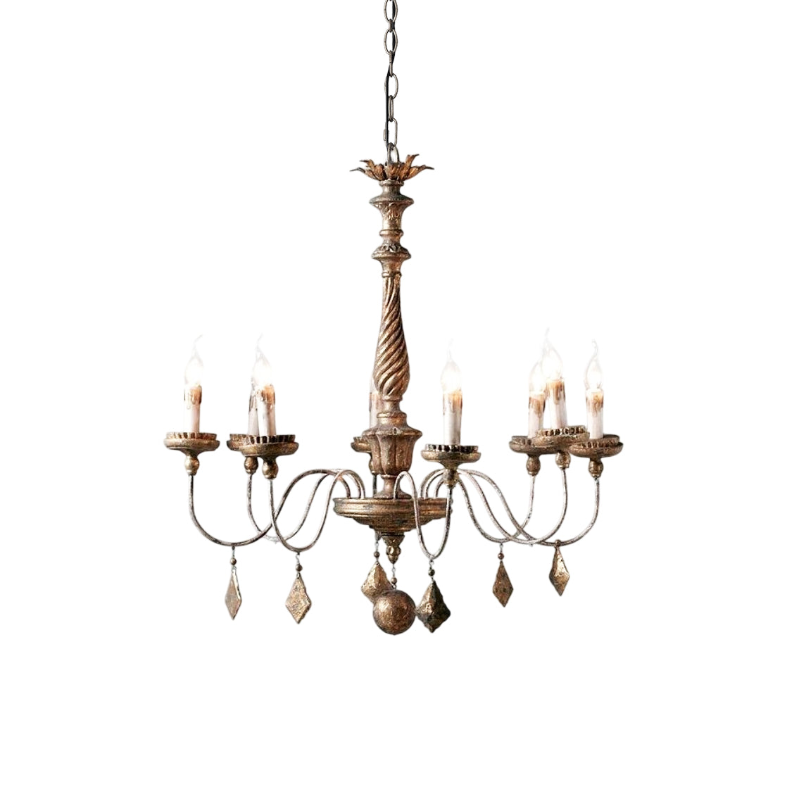 Urn Postmodern Luxury Old Gold Metal Chandelier - Letslighting