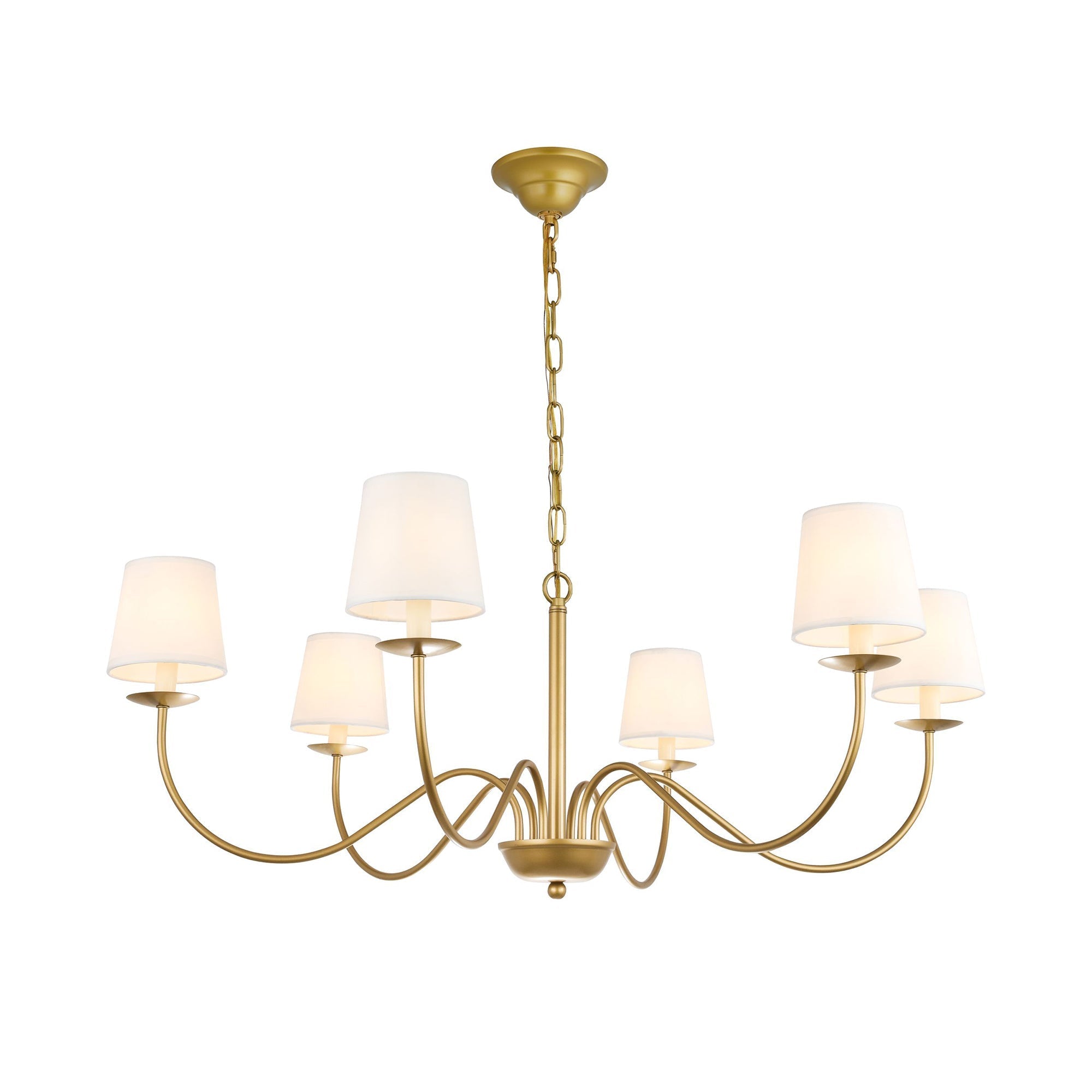 Amble Vintage Industrieller Messingstoff Kronleuchter-Letslighting