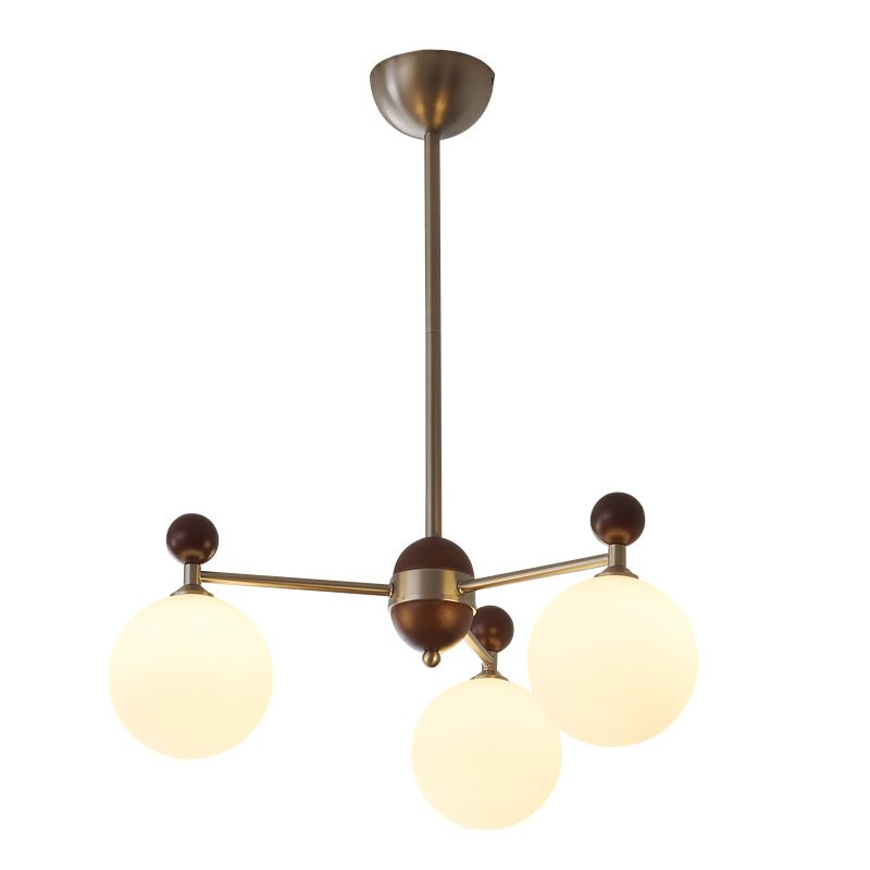 Cimirora Traditionelle Eleganz Holz Glas Kronleuchter-Letslighting