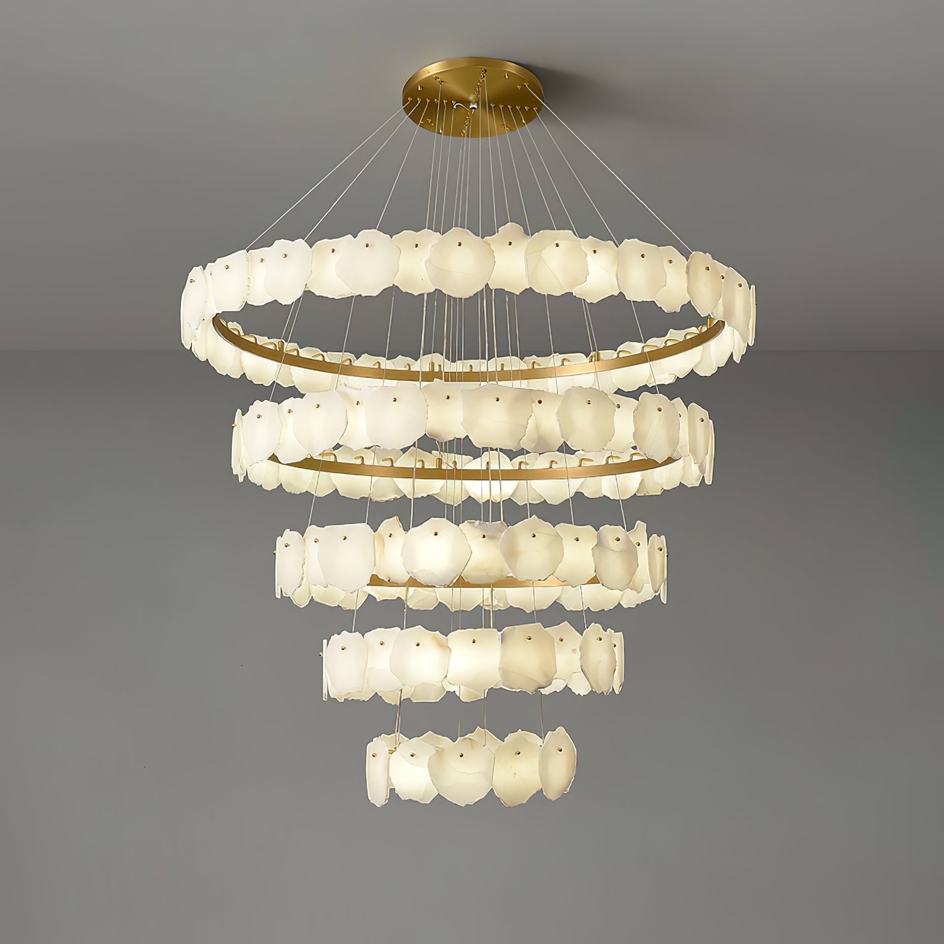 Selene Luxury Alabaster Chandelier - Neutralighting