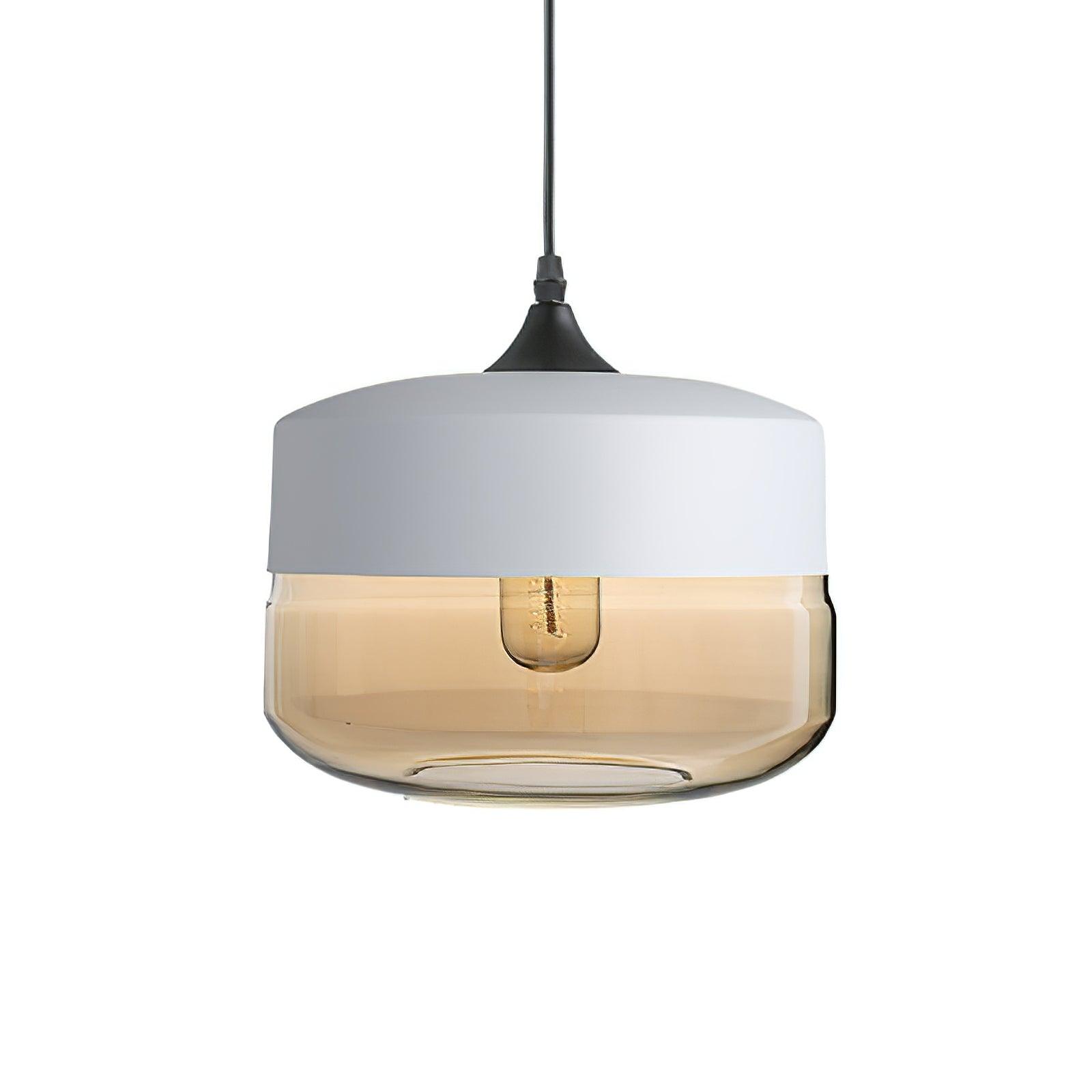 Aura Industriell Glas Pendelleuchte-Letslighting