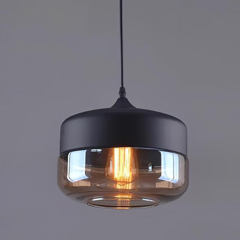Aura Industriell Glas Pendelleuchte-Letslighting