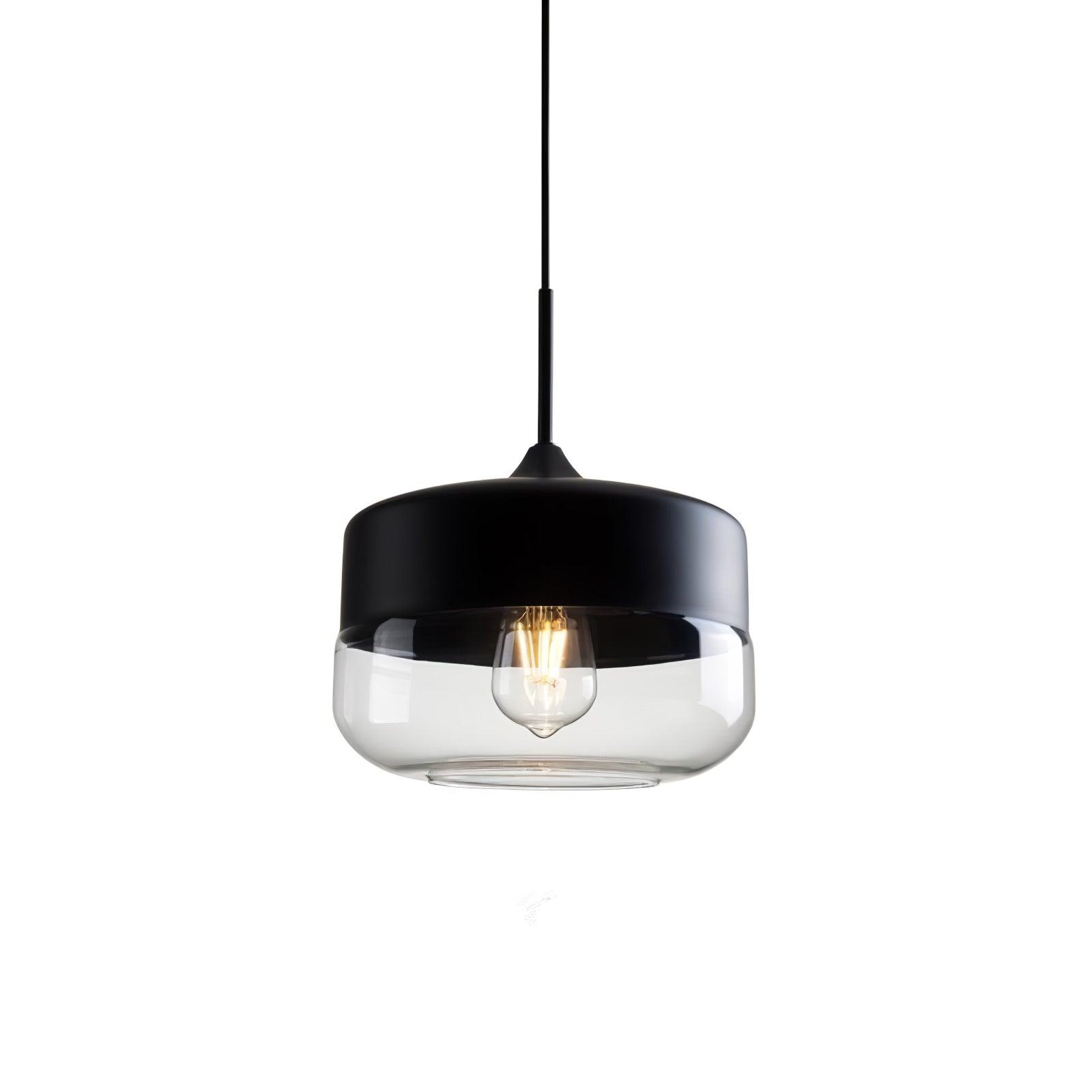 Aura Industriell Glas Pendelleuchte-Letslighting