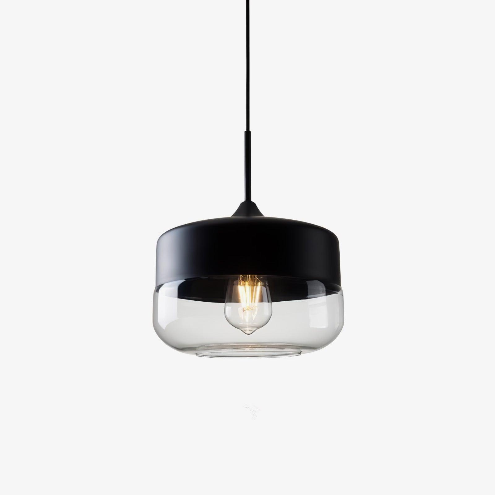 Aura Industriell Glas Pendelleuchte-Letslighting