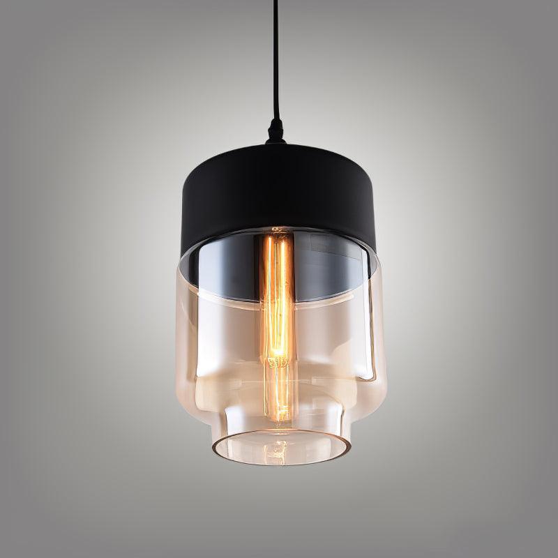 Aura Industriell Glas Pendelleuchte-Letslighting