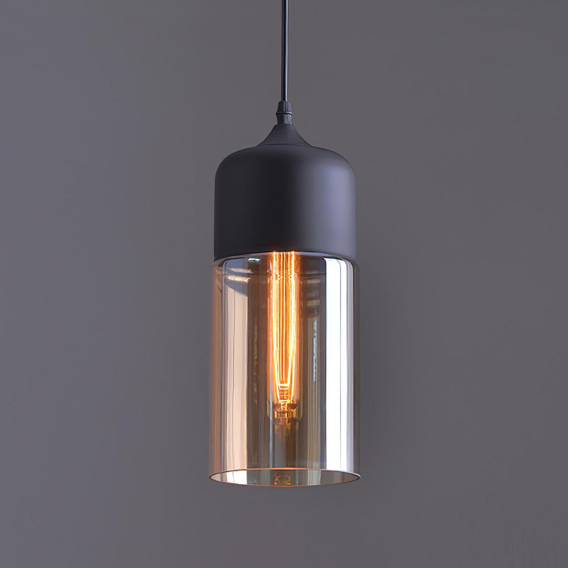 Aura Industriell Glas Pendelleuchte-Letslighting