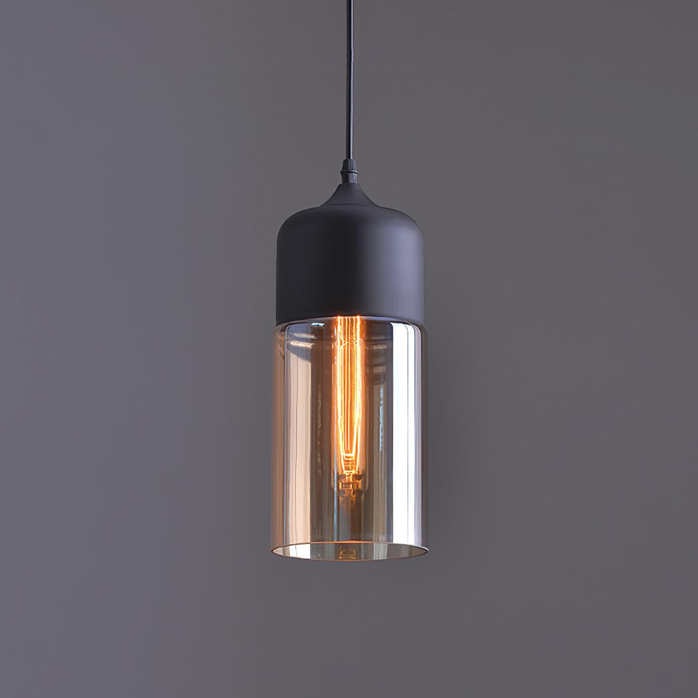 Aura Industriell Glas Pendelleuchte-Letslighting