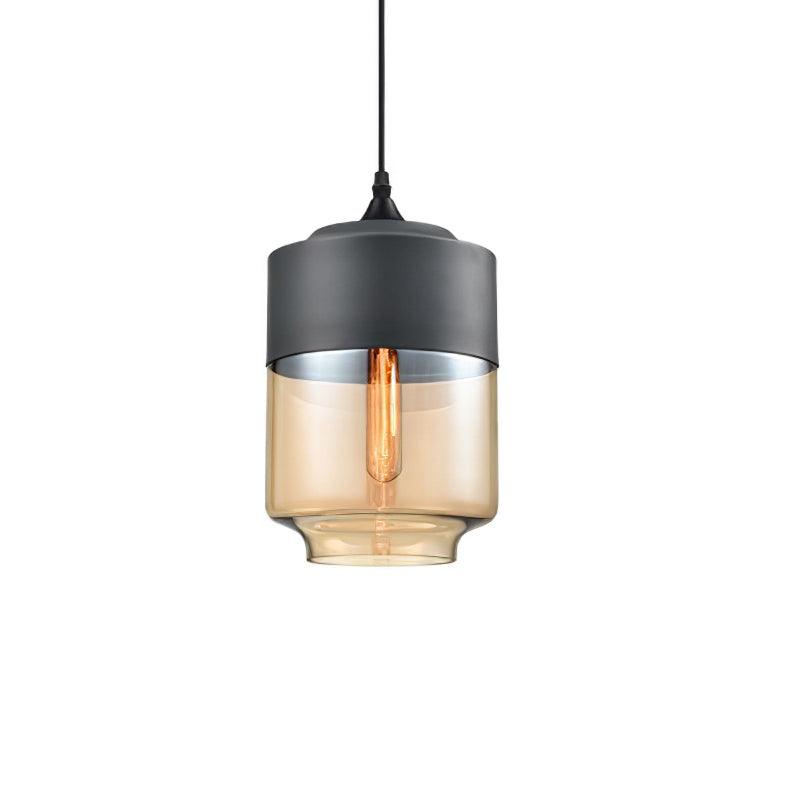 Aura Industriell Glas Pendelleuchte-Letslighting