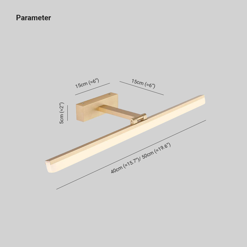 Arisha Modern Simple Long Linear Acryl Wandleuchte, Schlafzimmer-Letslighting