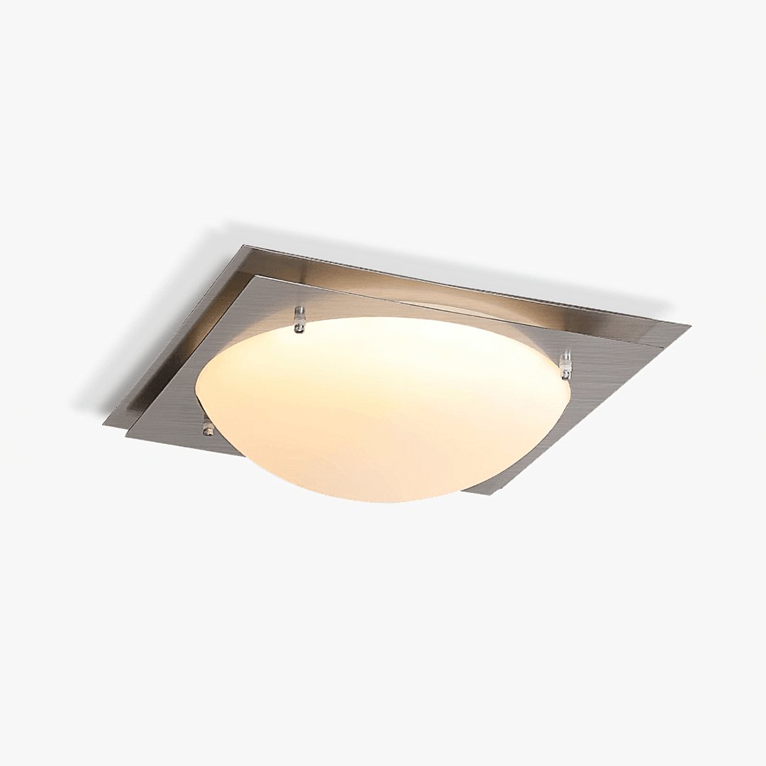 Astrain Deckenleuchte aus Glas und Stahl-Letslighting