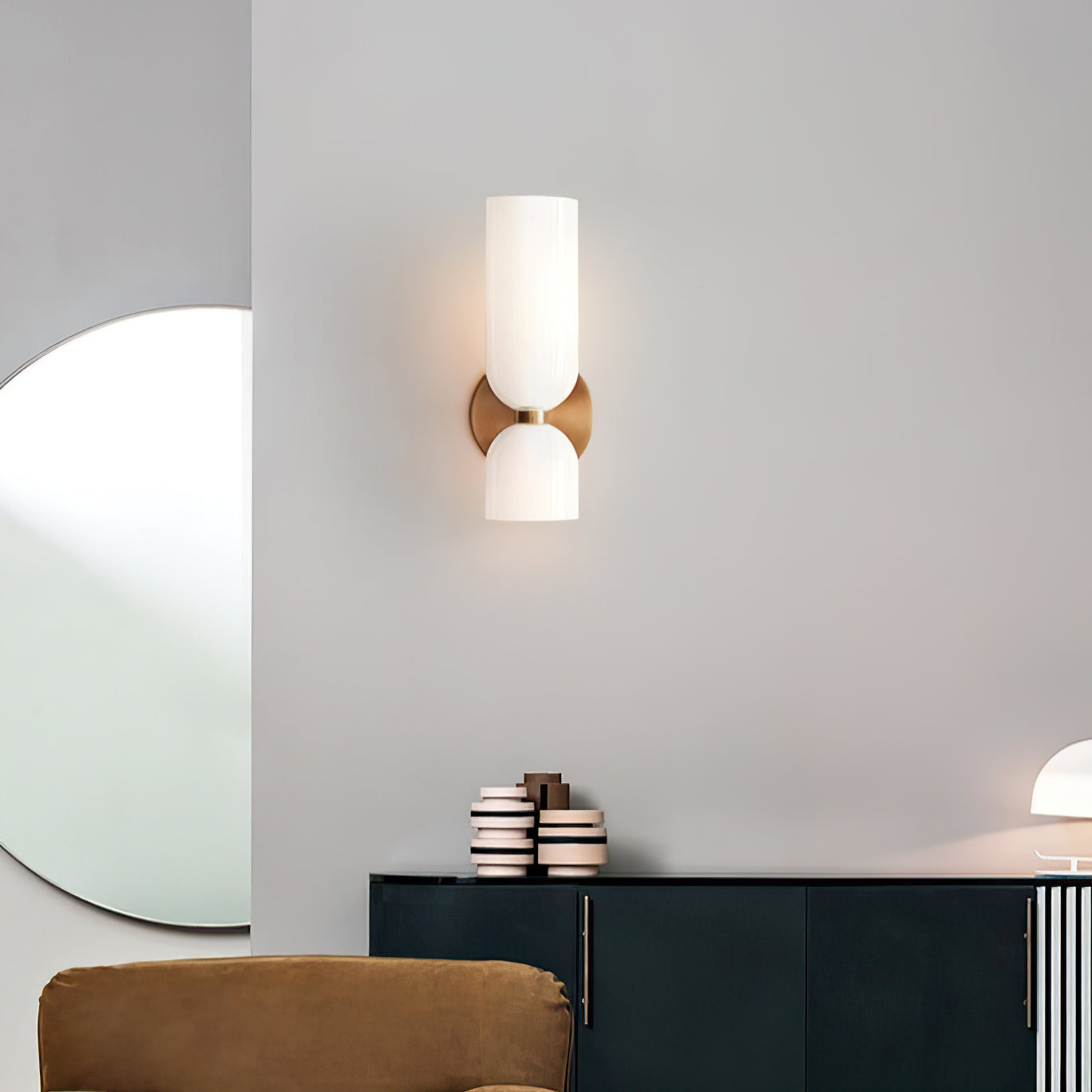 Chime Messing Glas Wandleuchte-Letslighting