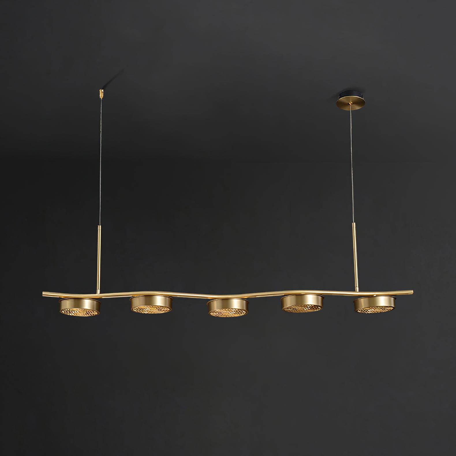 Aureus Schlanker Kronleuchter aus Messing-Letslighting