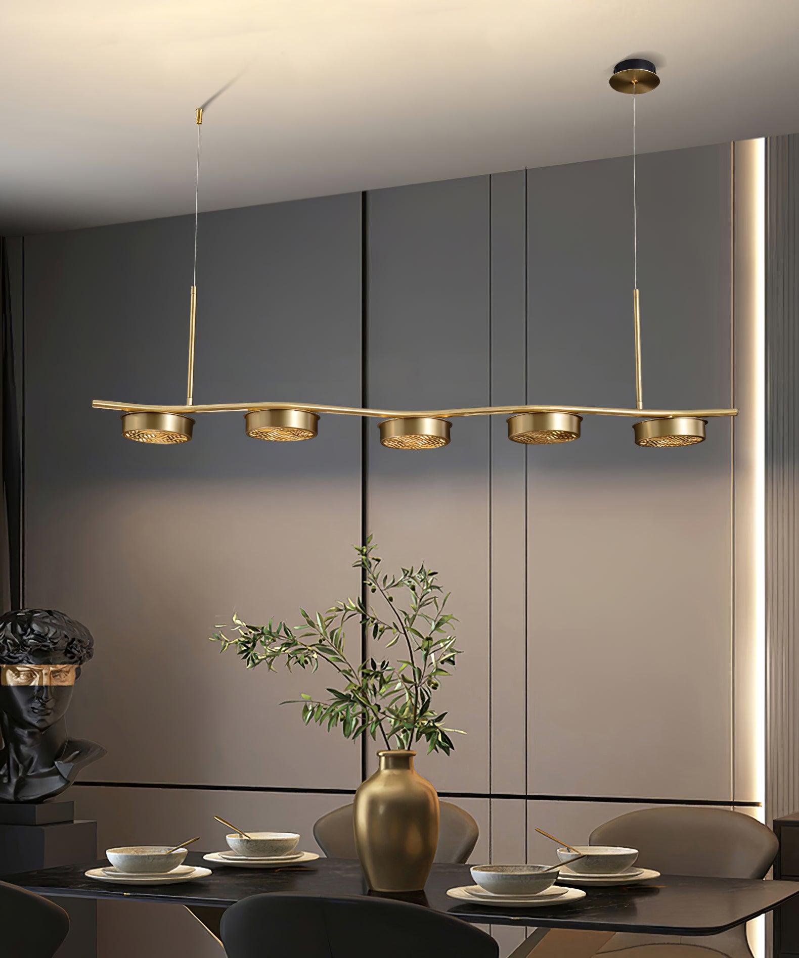Aureus Schlanker Kronleuchter aus Messing-Letslighting