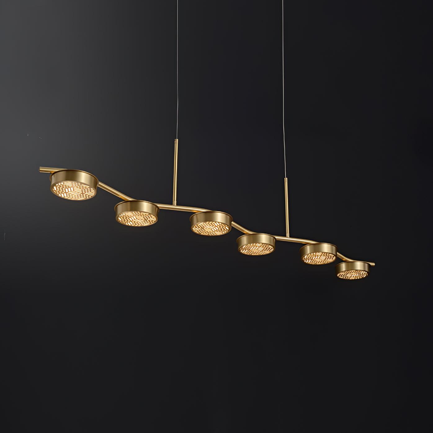 Aureus Schlanker Kronleuchter aus Messing-Letslighting