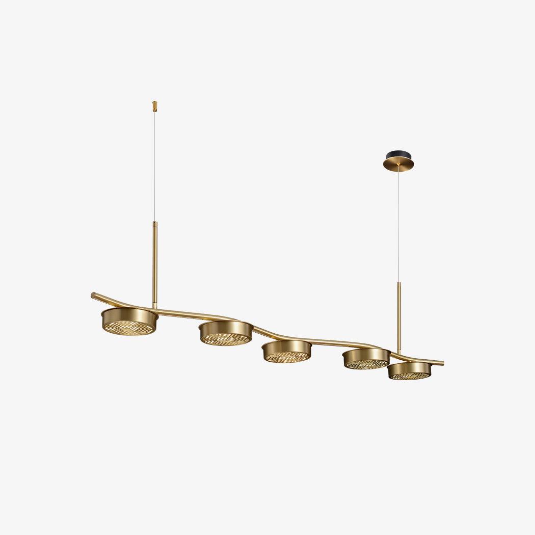 Aureus Schlanker Kronleuchter aus Messing-Letslighting