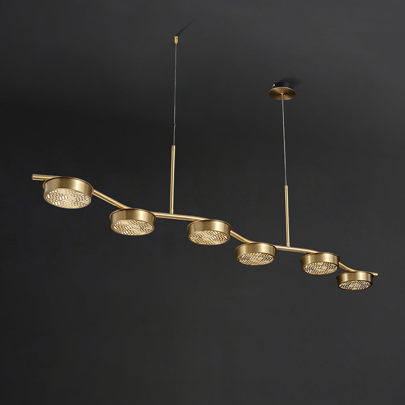 Aureus Schlanker Kronleuchter aus Messing-Letslighting