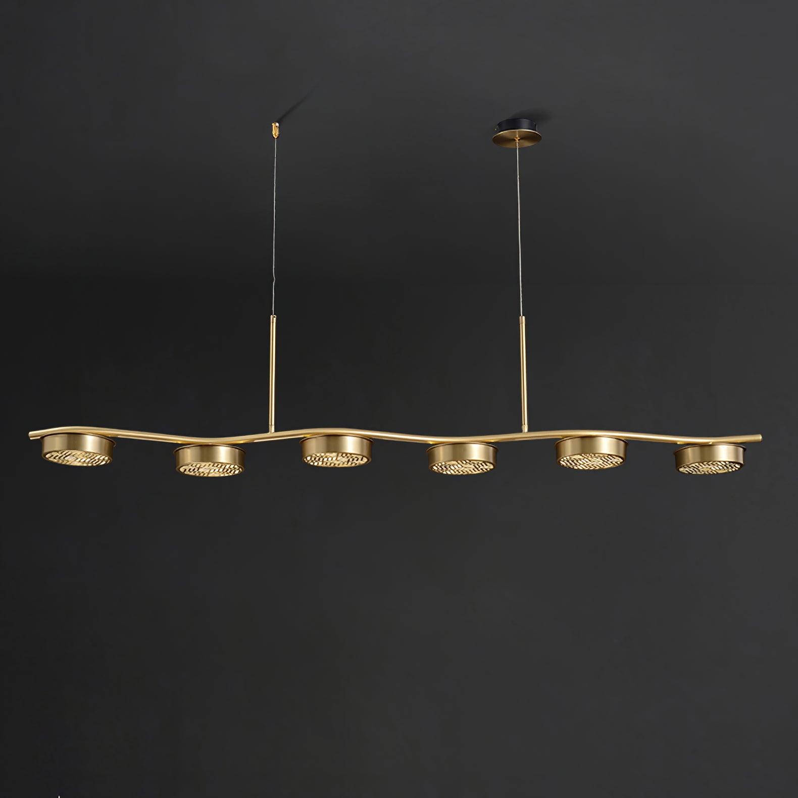 Aureus Schlanker Kronleuchter aus Messing-Letslighting