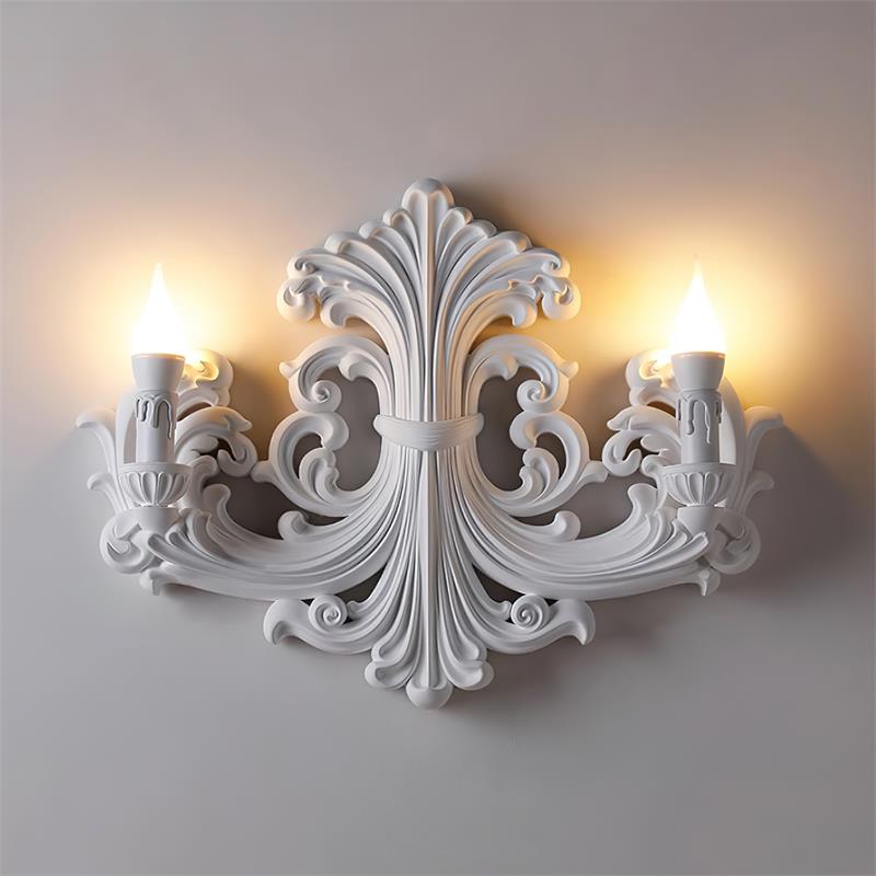 Vellum Skulpturale Wandleuchte Stuck Kerzenarme-Letslighting