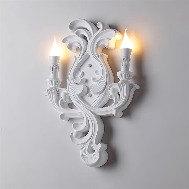 Vellum Skulpturale Wandleuchte Stuck Kerzenarme-Letslighting