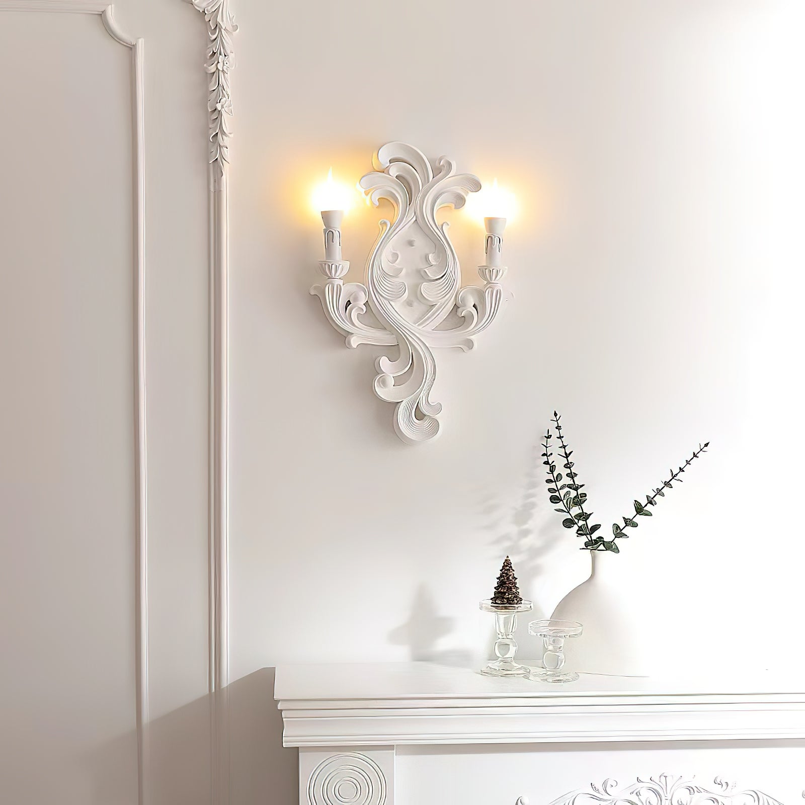 Eon Gips Eleganz Traditionell Wandleuchte-Letslighting
