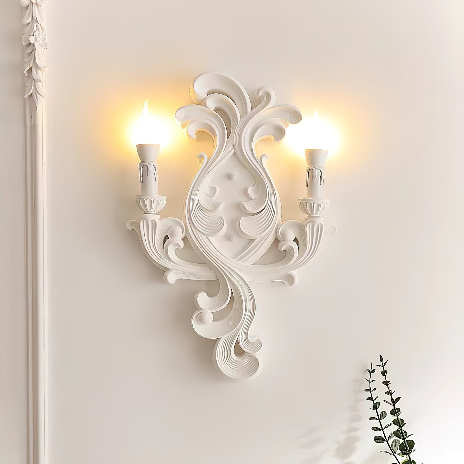 Eon Gips Eleganz Traditionell Wandleuchte-Letslighting