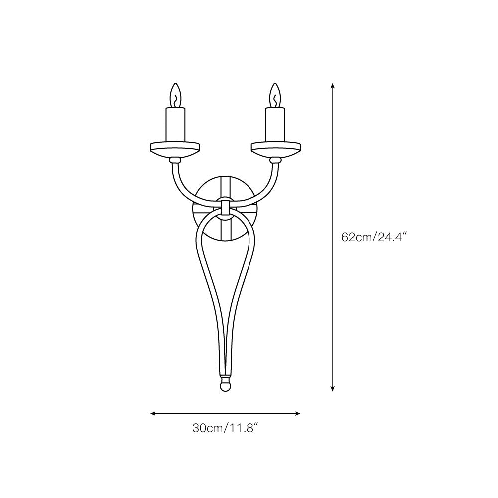 Iota Industrielle Vintage Wandleuchte aus Kupfer-Letslighting