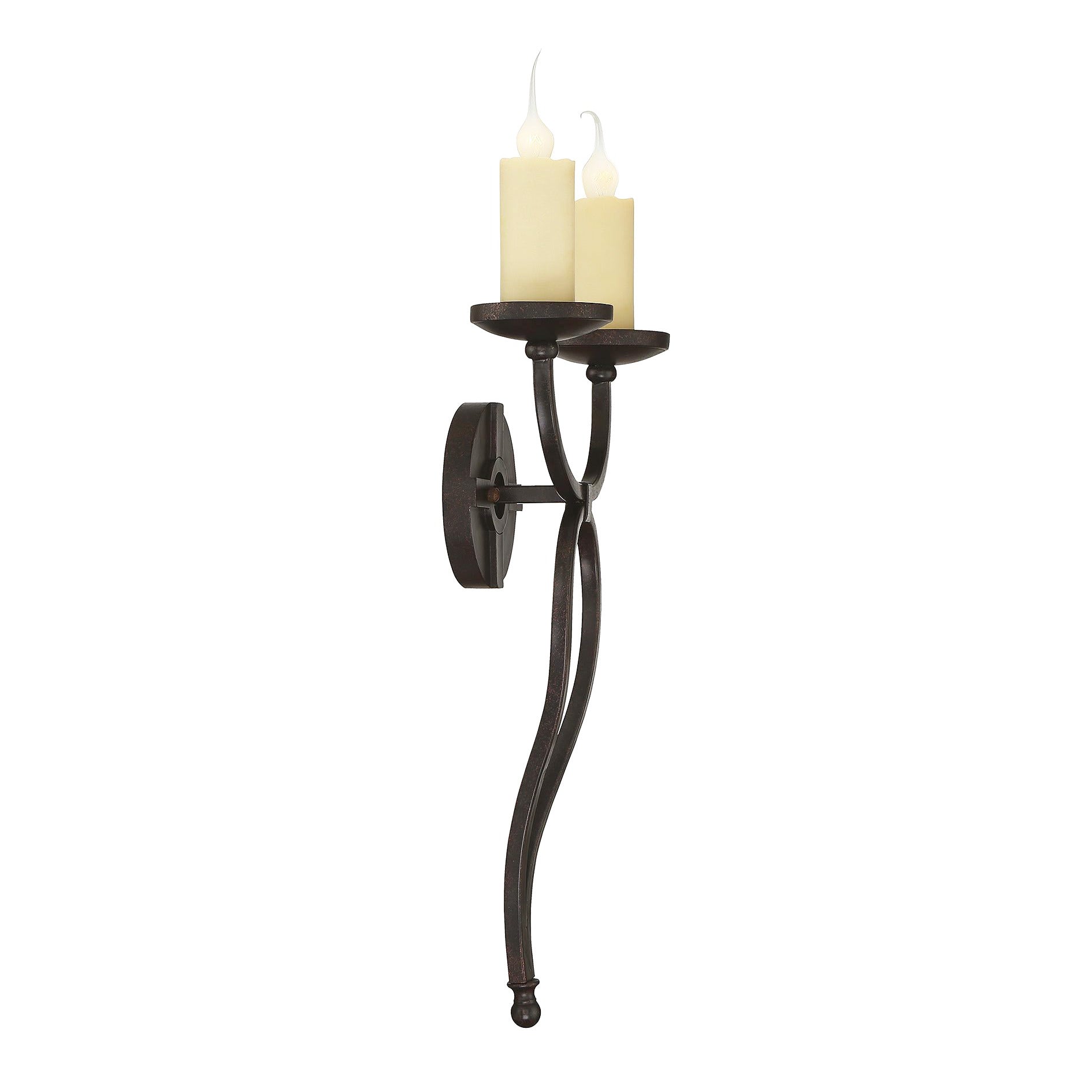 Iota Industrielle Vintage Wandleuchte aus Kupfer-Letslighting