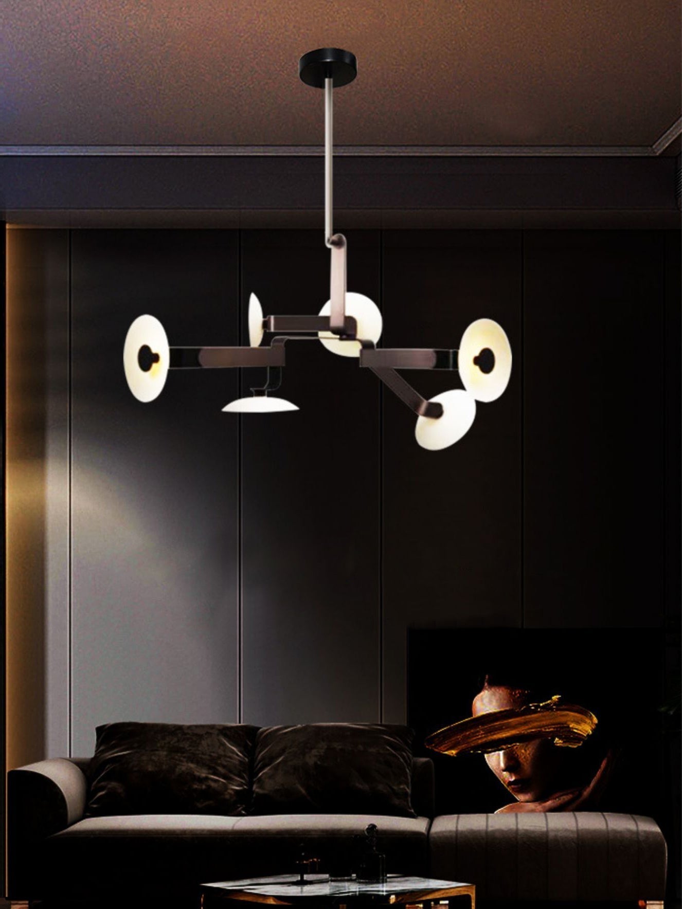 Jade Moderner Brauner Kronleuchter-Letslighting