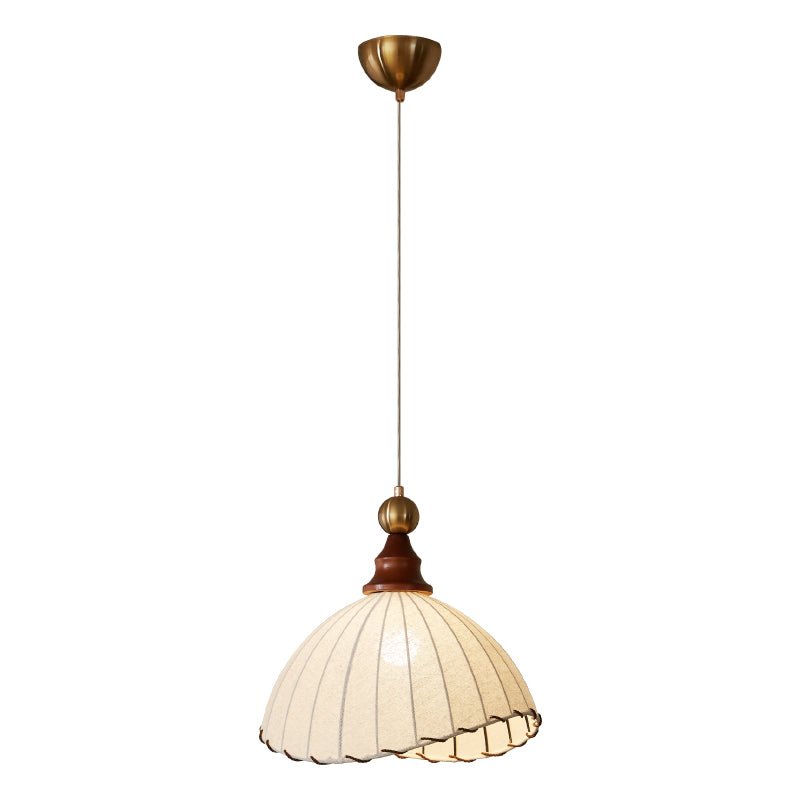 Thalira Holz Stoff Elegant Pendelleuchte-Letslighting