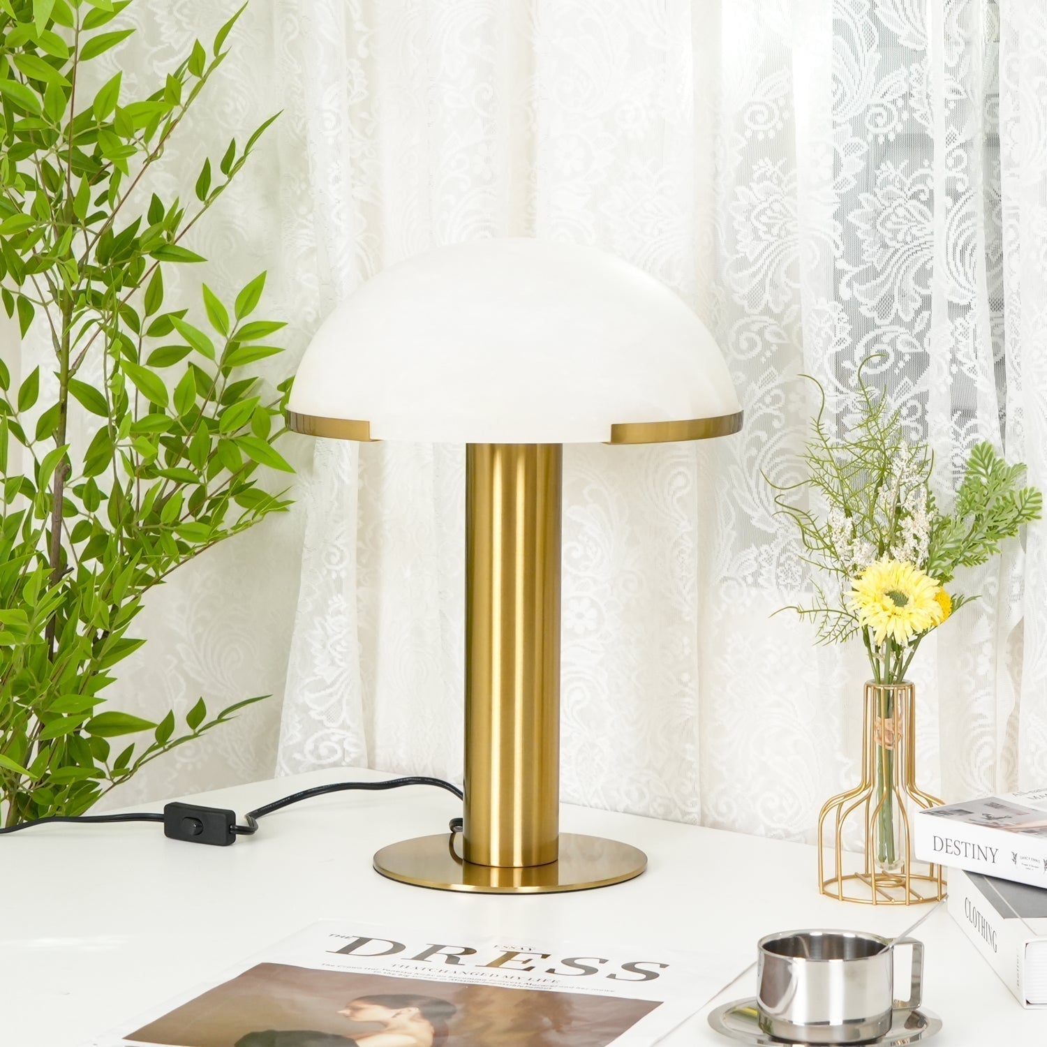 Ibera Alabaster Table Lamp - Letslighting