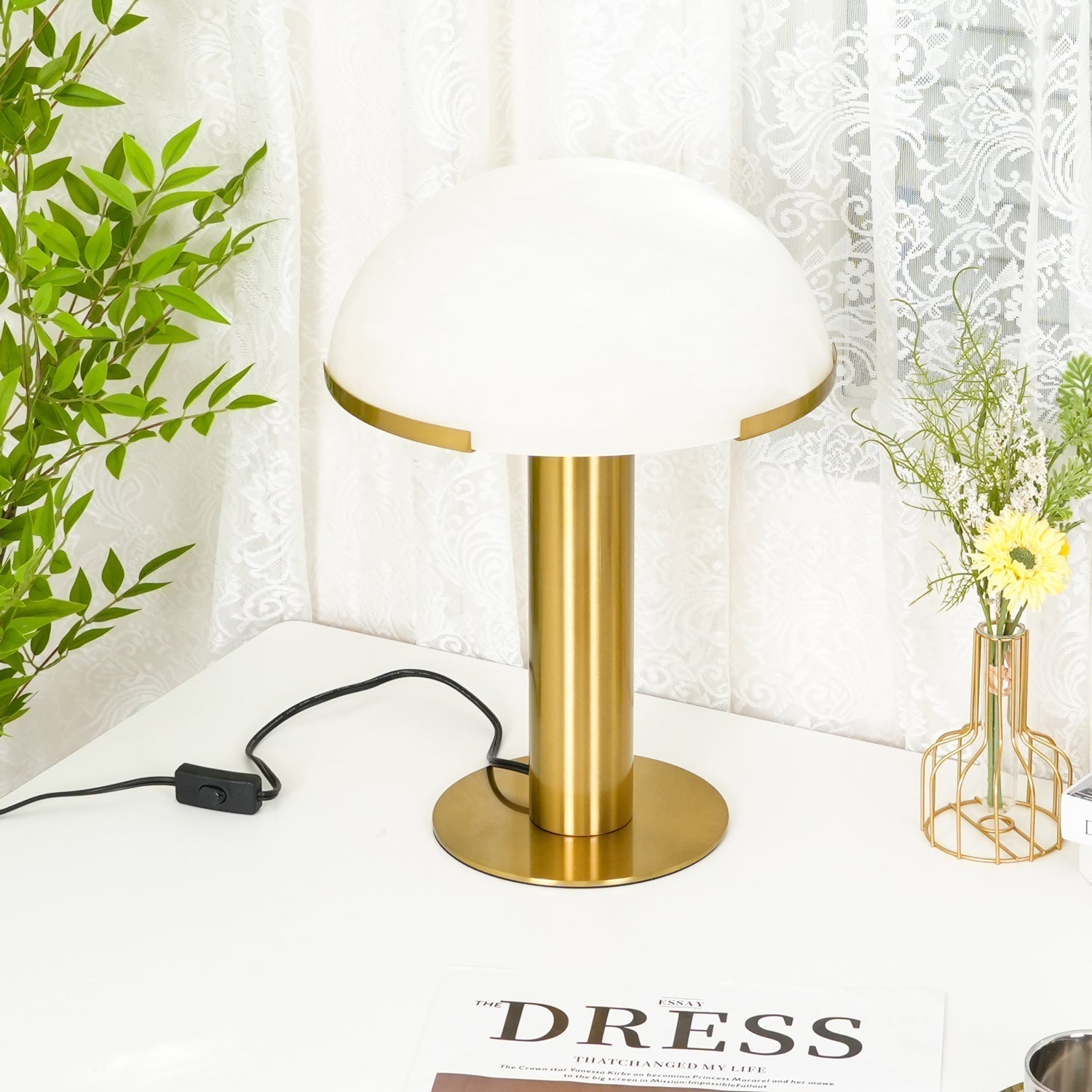 Ibera Alabaster Table Lamp - Letslighting